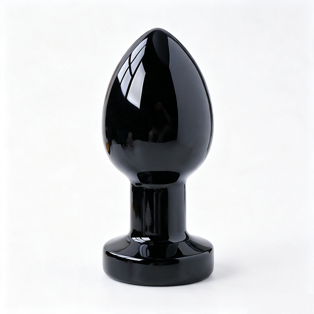 RYS Hand‑Polished Natural Crystal Bulb Massage Wand for Personal Self‑Care