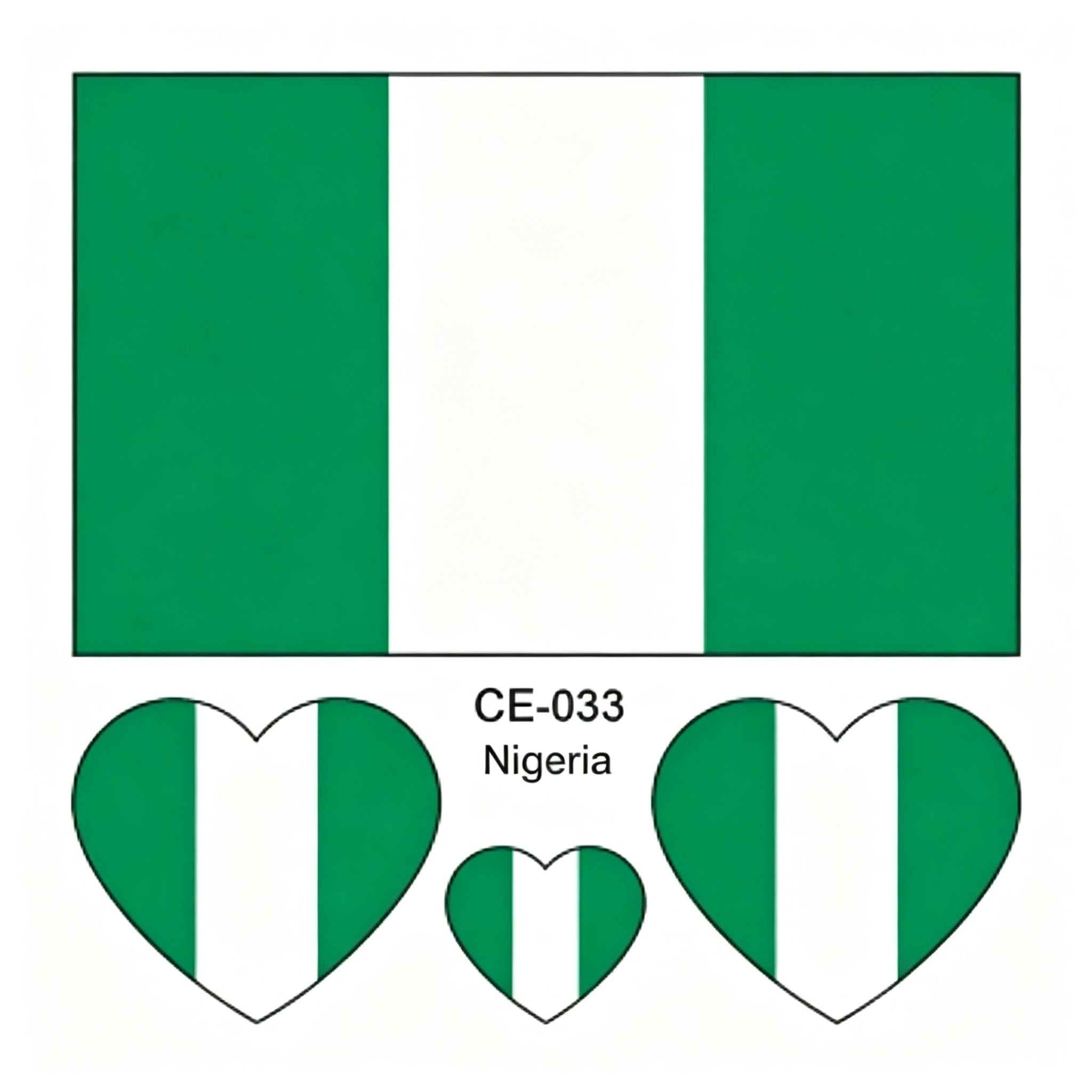 RCT Country Flag Waterproof Temporary Tattoos | Heart-Shaped Face Stickers for Sports & Fan Events