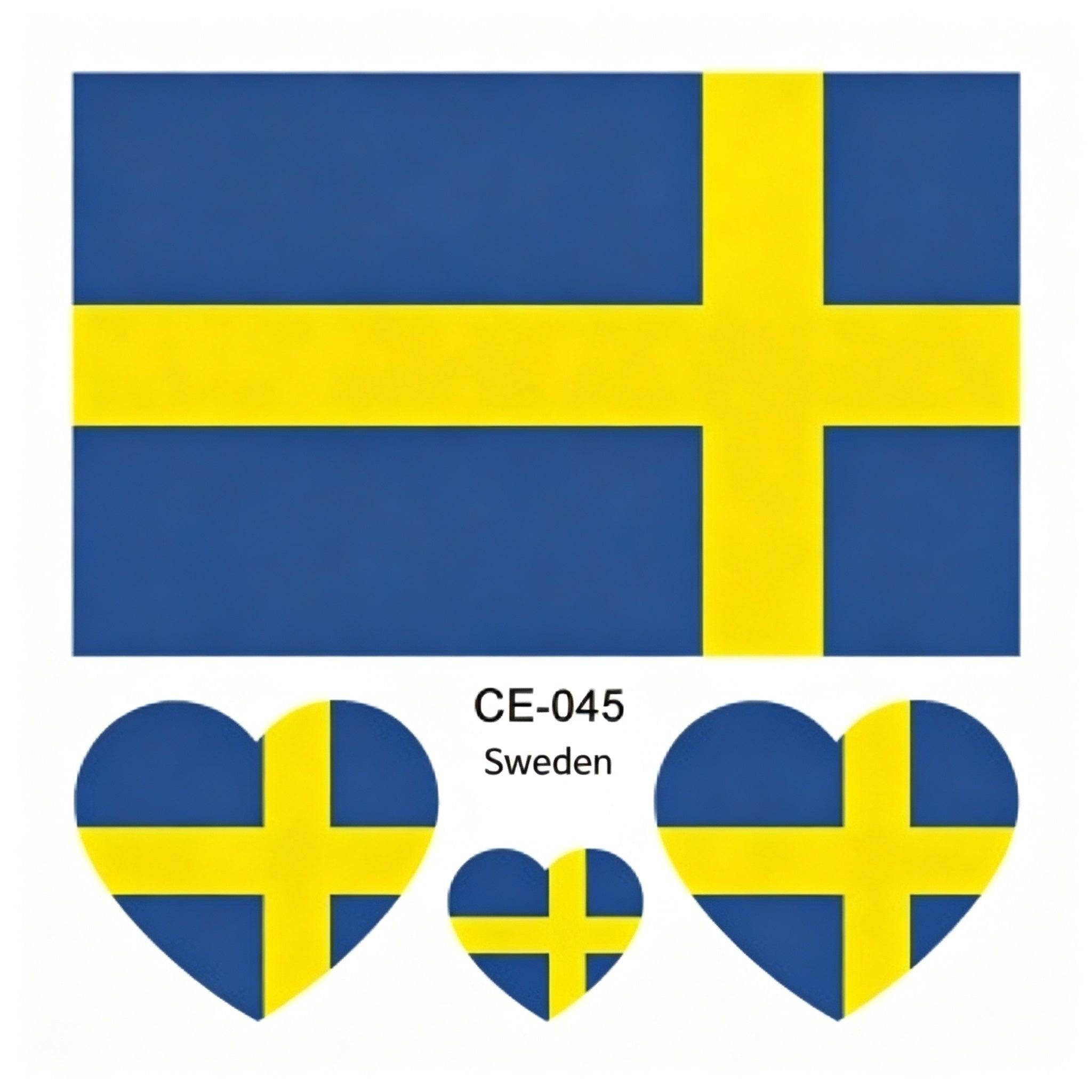 RCT Country Flag Waterproof Temporary Tattoos | Heart-Shaped Face Stickers for Sports & Fan Events