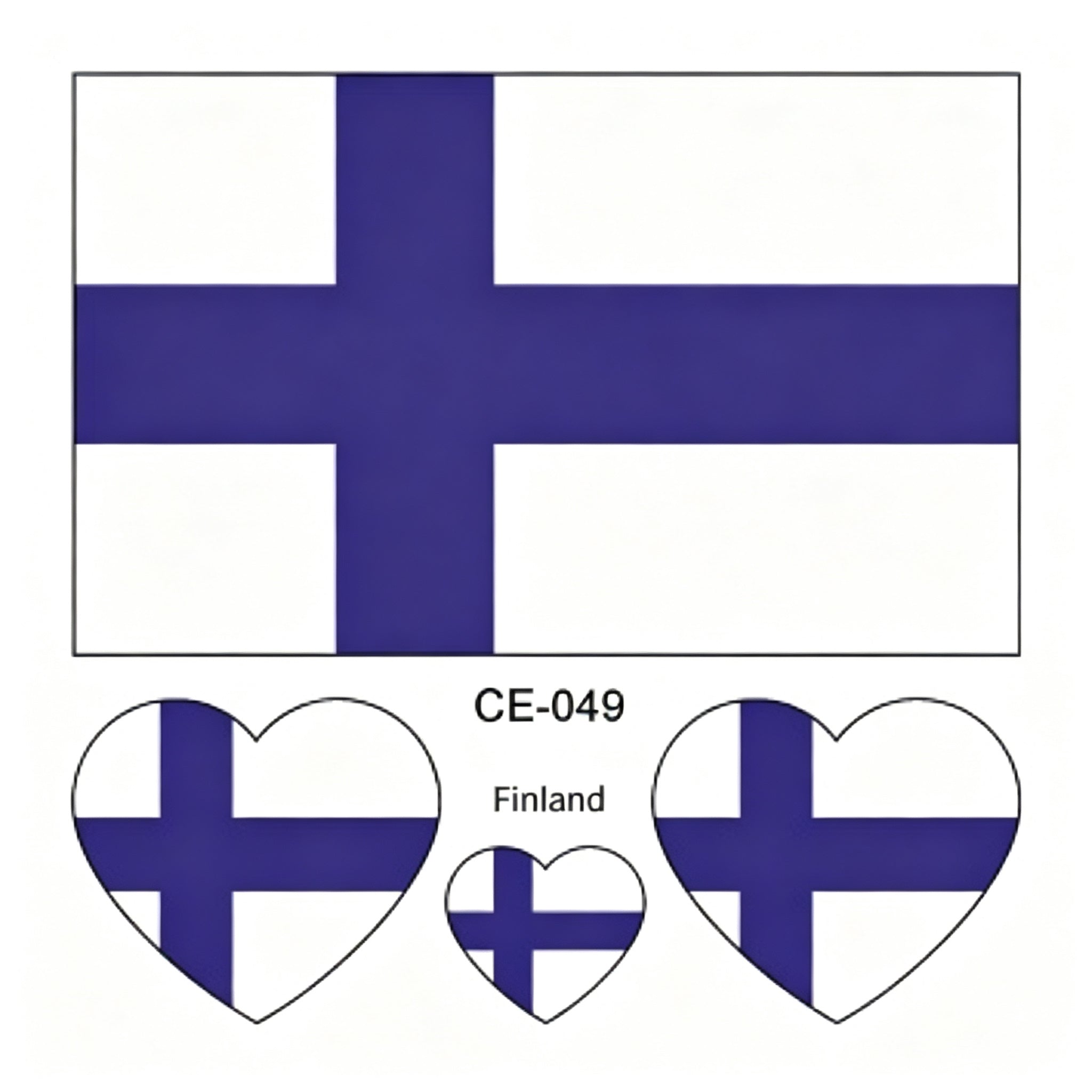 RCT Country Flag Waterproof Temporary Tattoos | Heart-Shaped Face Stickers for Sports & Fan Events