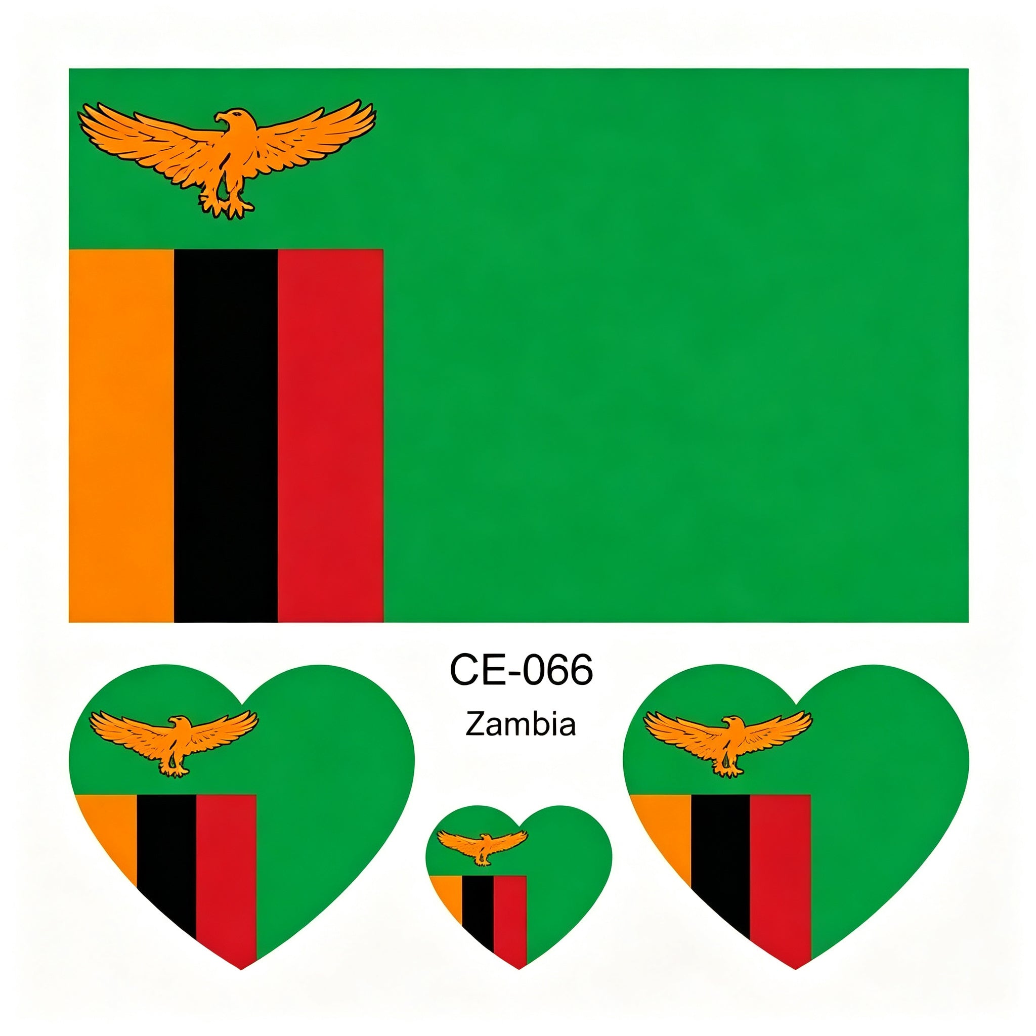 RCT Country Flag Waterproof Temporary Tattoos | Heart-Shaped Face Stickers for Sports & Fan Events
