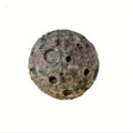 RYS Natural Flame Stone Moon Sphere Carving | UV Reactive Lunar Meteorite Crater Crystal Ball | Home Decor & Collectible Gift