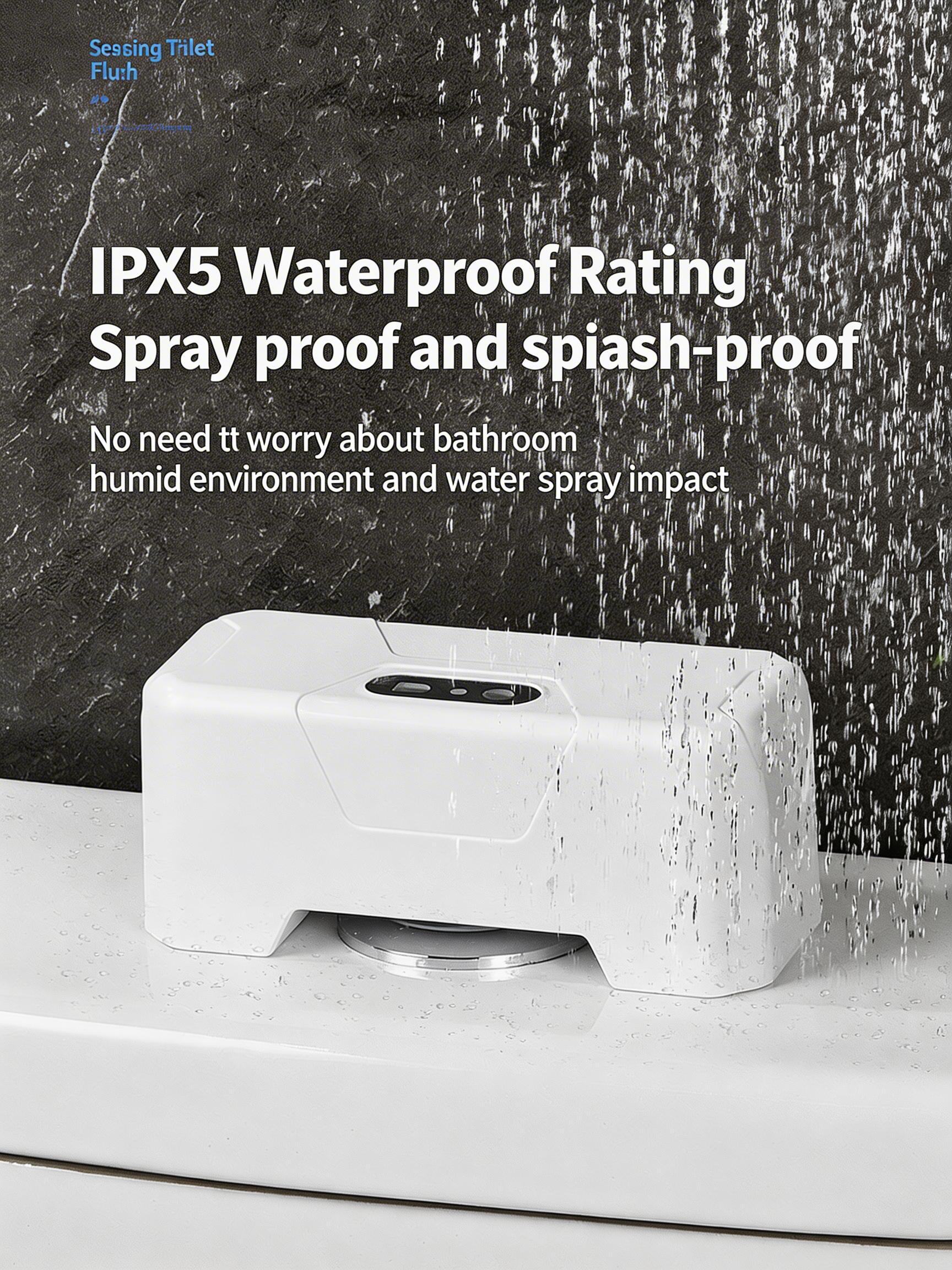 EST Rechargeable Infrared Motion Sensor Toilet Flush Kit | Automatic Hands-Free Toilet Flusher