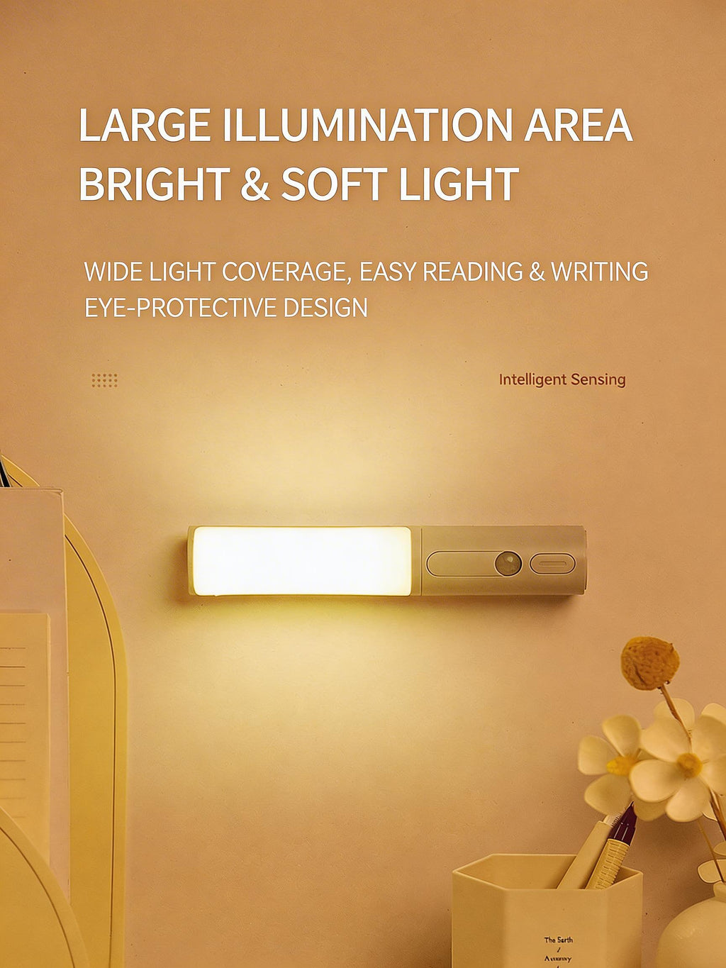 EST Motion Sensor LED Night Light | Rechargeable & Battery Powered