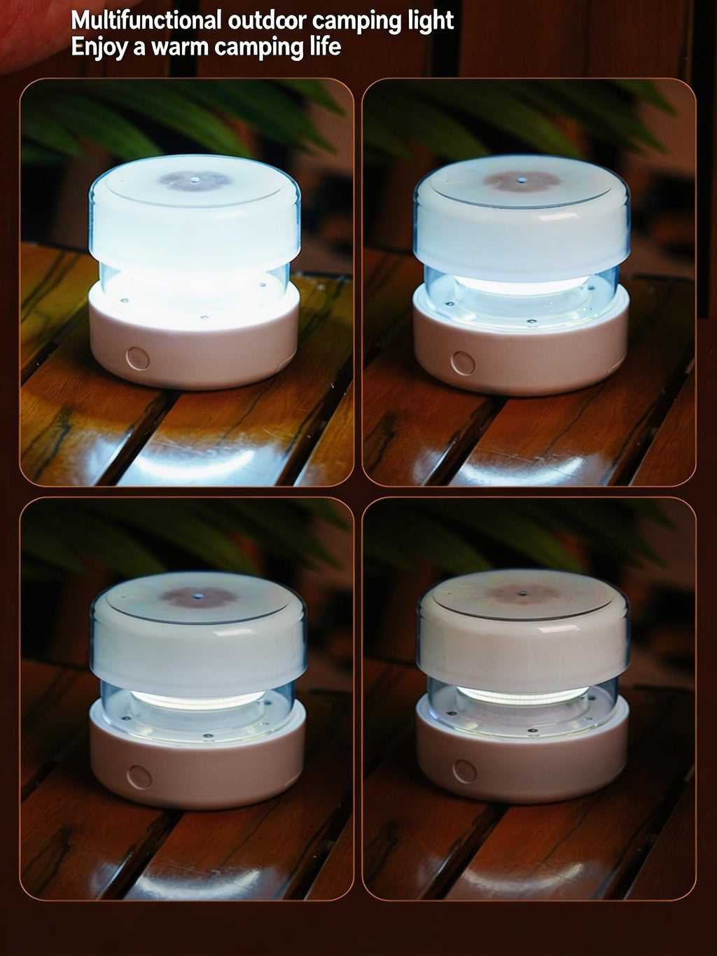 EST Foldable & Telescopic LED Camping Light | Rechargeable Tent Lantern with 3 Color Modes