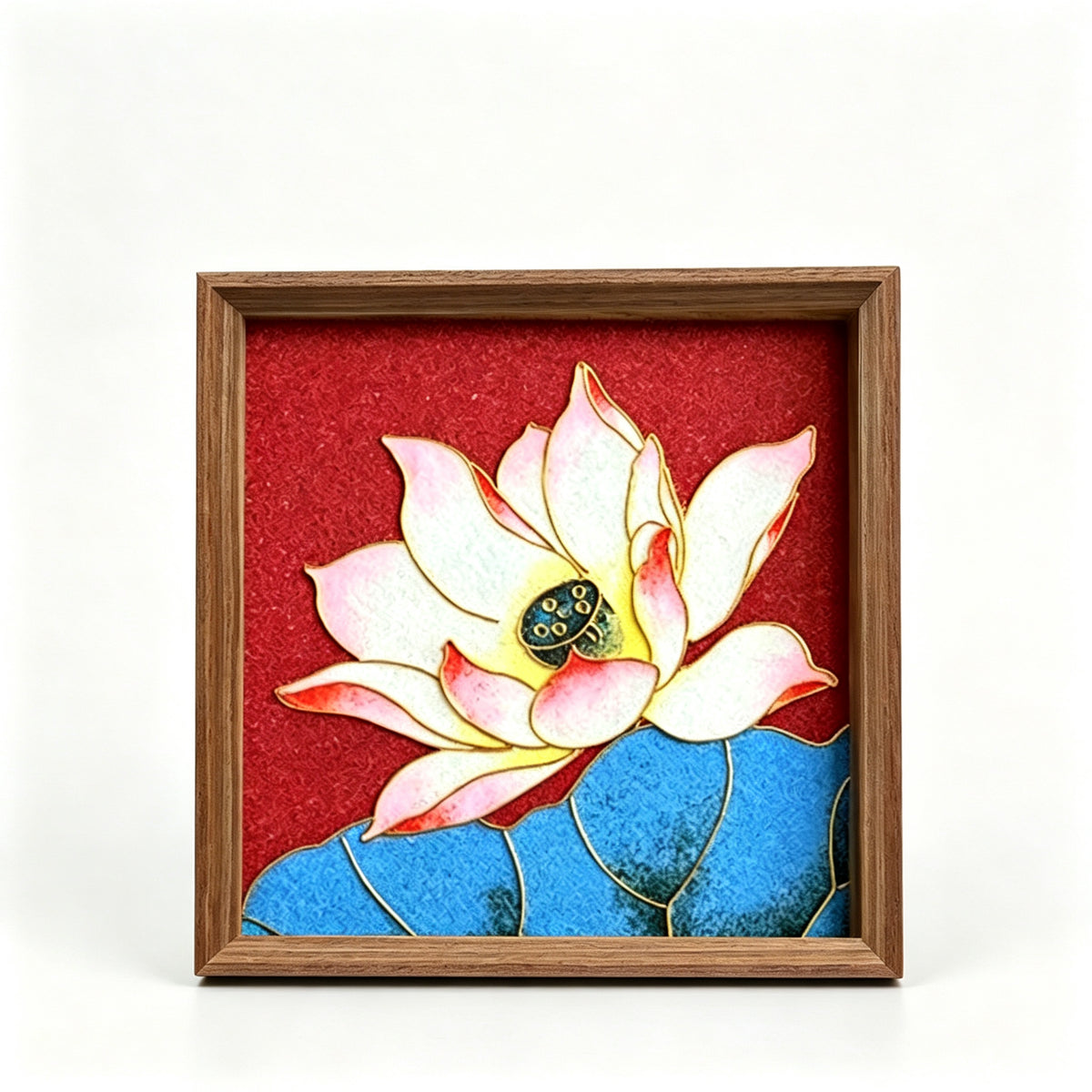 PXWG Chinese Cloud Shoulder Cloisonne DIY Craft Kit Non‑Heritage Enamel Wire Painting Handmade Cultural Activity Gift Home Wall Decor Ornament