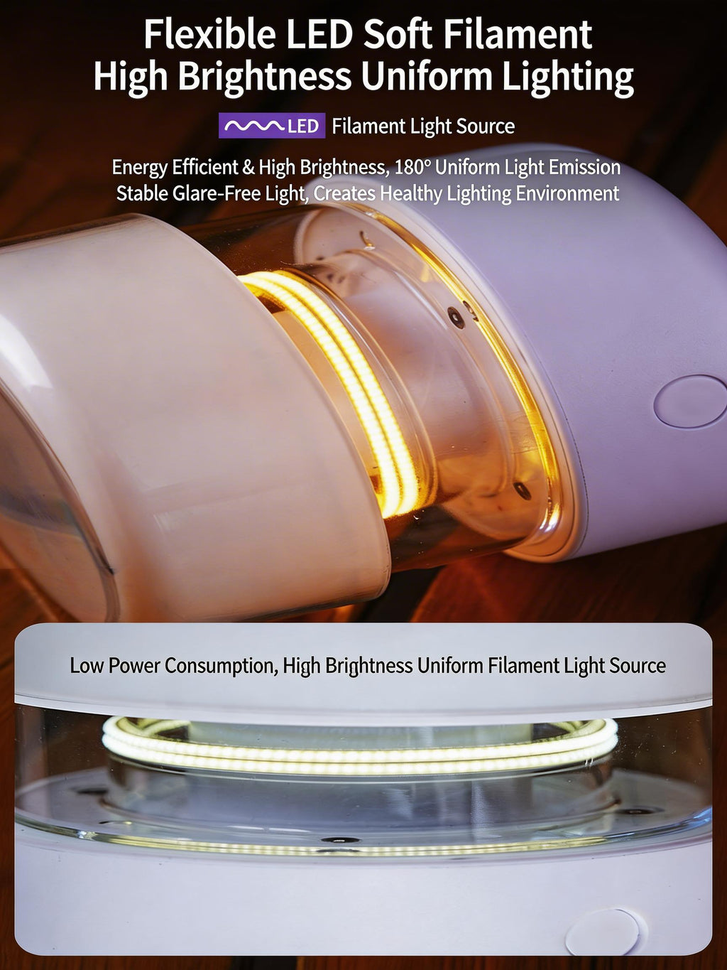 EST Foldable & Telescopic LED Camping Light | Rechargeable Tent Lantern with 3 Color Modes