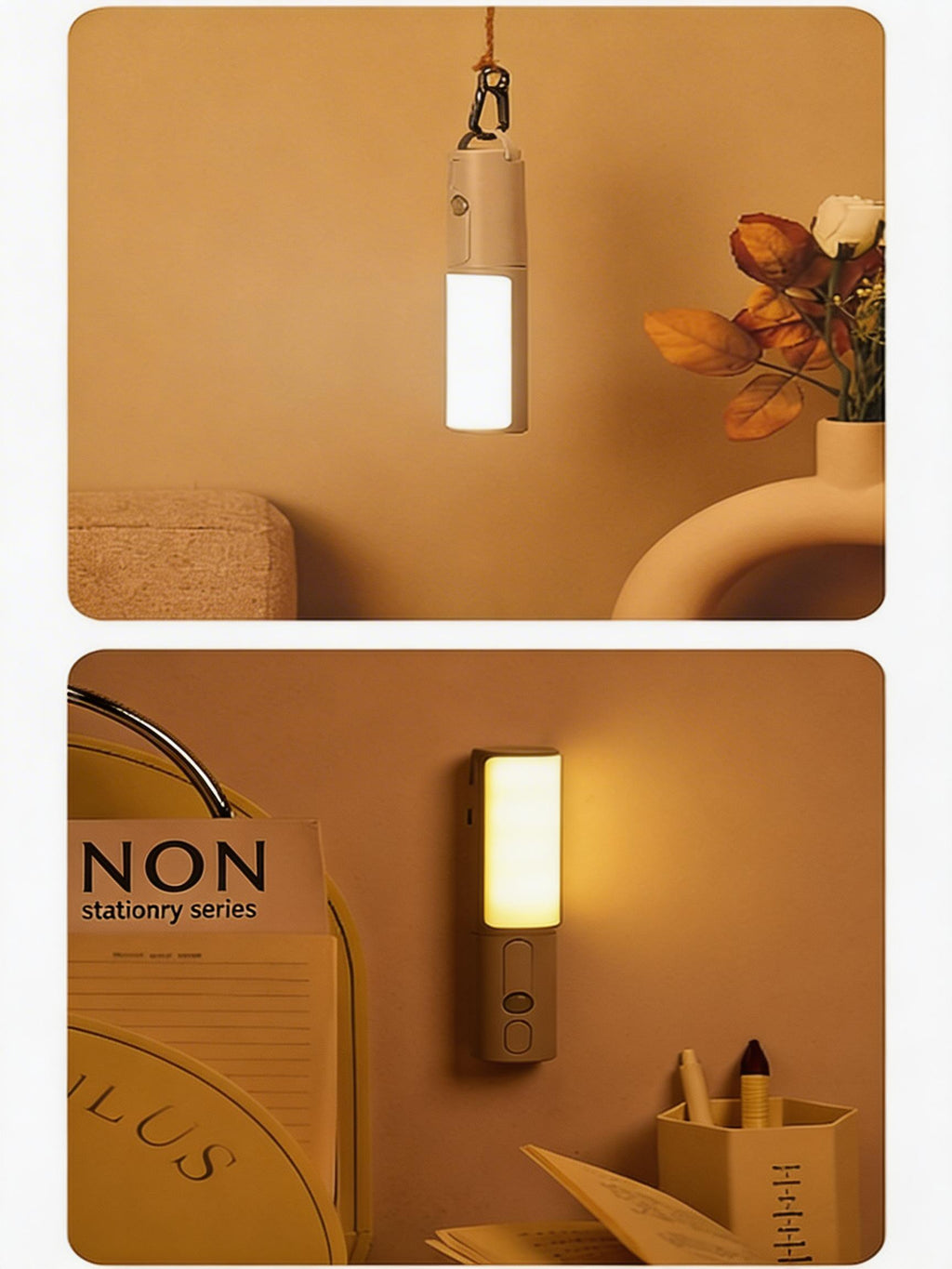EST Motion Sensor LED Night Light | Rechargeable & Battery Powered