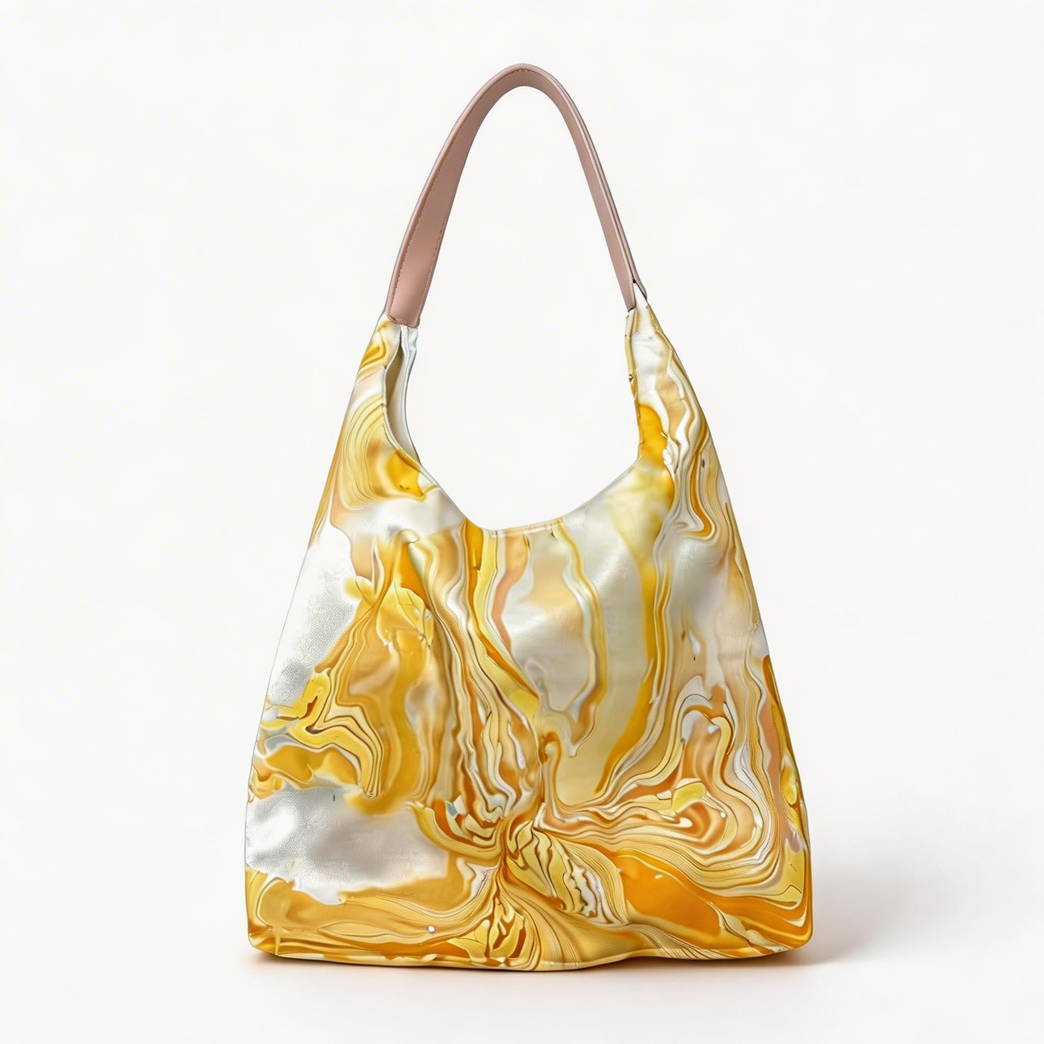 CMB Handcrafted Lacquer Silk Tote Bag