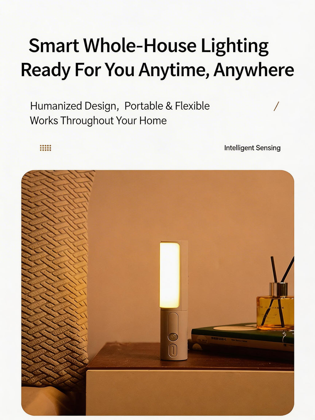 EST Motion Sensor LED Night Light | Rechargeable & Battery Powered