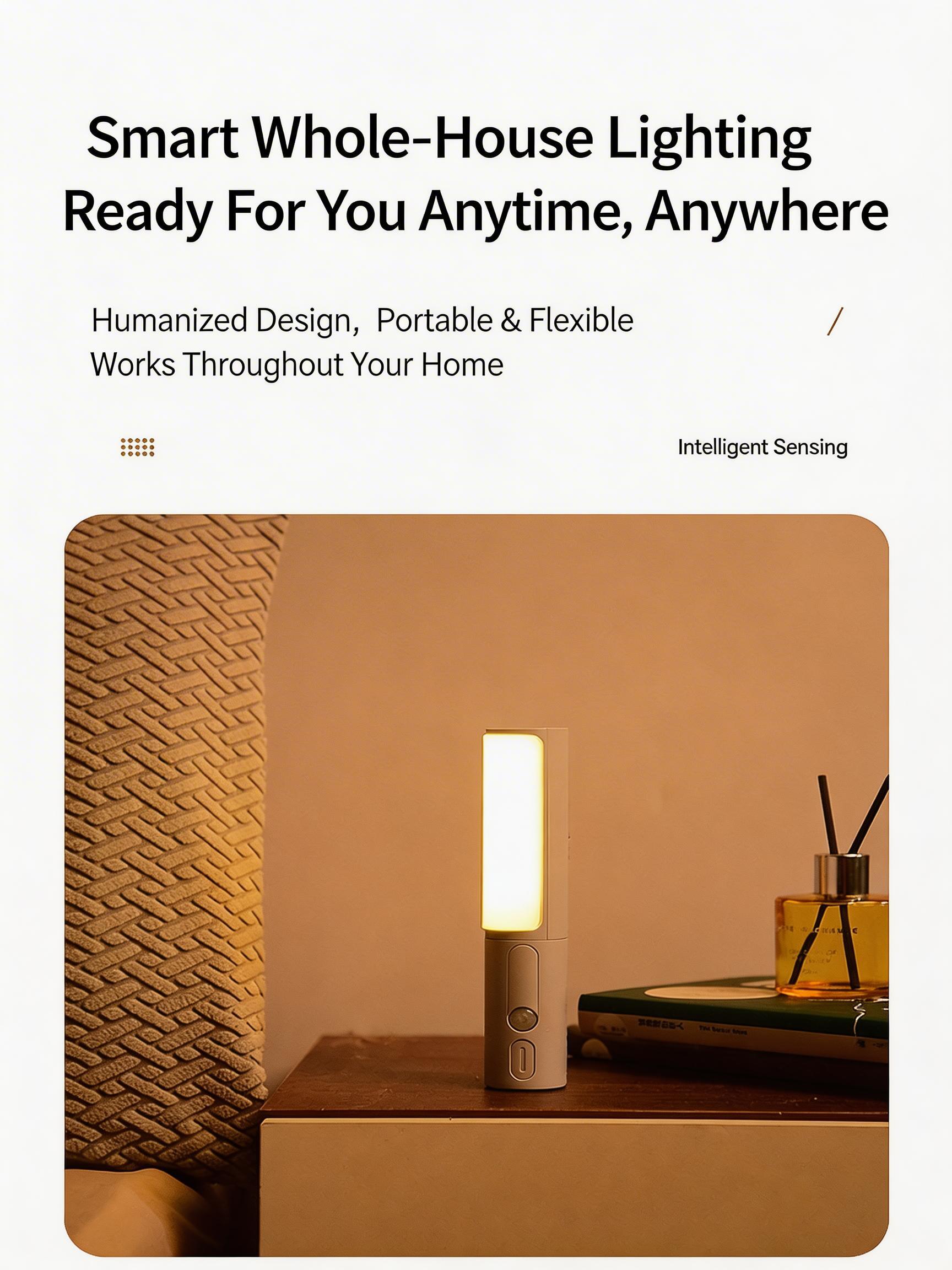 EST Motion Sensor LED Night Light | Rechargeable & Battery Powered