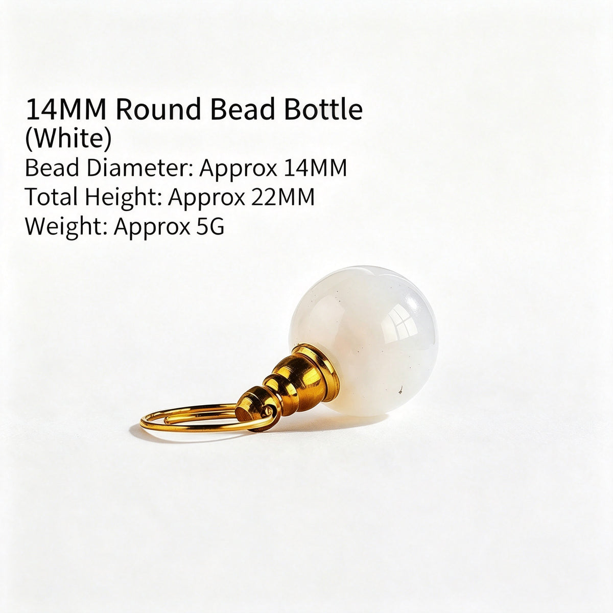 RYS Natural Agate Crystal Essential Oil Bottle, Hand Polished Raw Stone Aroma Perfume Vial Pendant, No Cord