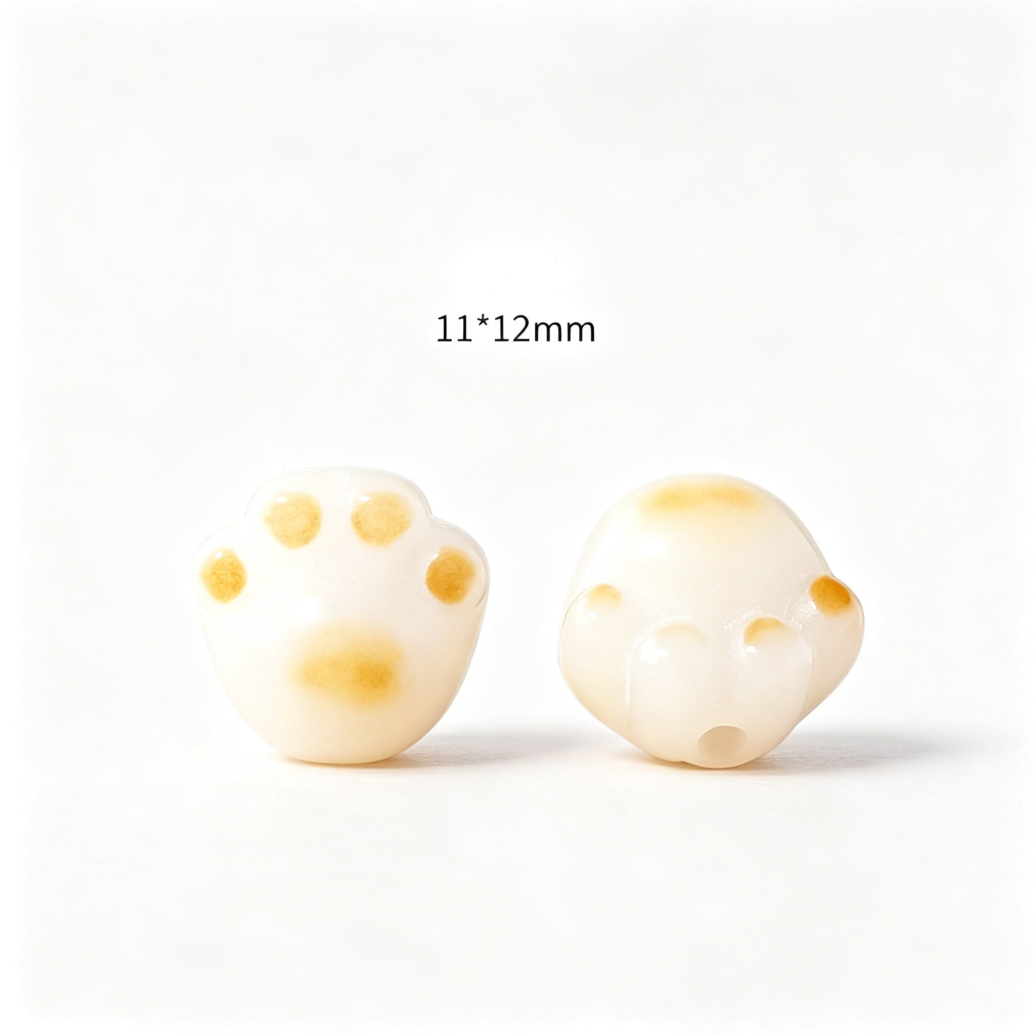 RYS Natural Carved White Bodhi Root Beads, DIY Bracelet Spacer Charms, Handmade Jewelry Making Loose Beads
