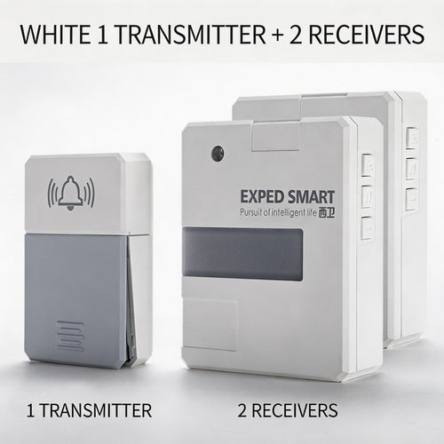 EST Self-Powered Wireless Doorbell with Night Light, Waterproof No Battery Door Bell Chime Kit, Long Range Strong Signal for Home & Office
