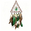 MGY Hand‑Woven Triangle Dreamcatcher Wall Hanging Bohemian Feather Home Decor Ornament