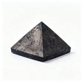 RYS Natürliche russische Schungit Pyramide Ornament | Polierter Rohstein Kristall Deko (3/4/5cm)