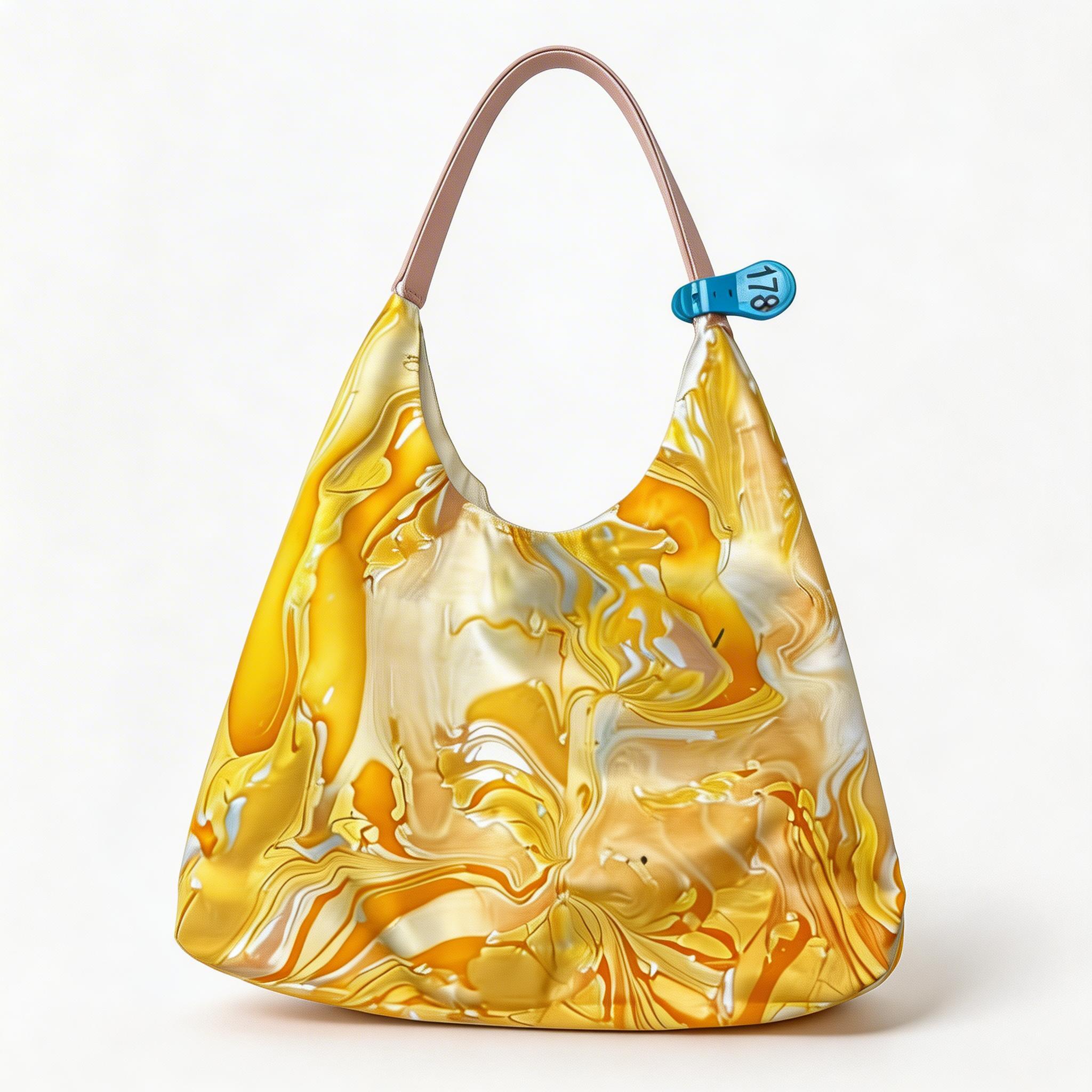 CMB Handcrafted Lacquer Silk Tote Bag