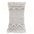 JXG Handwoven Cotton Macrame Table Runner Boho Tassel Placemat