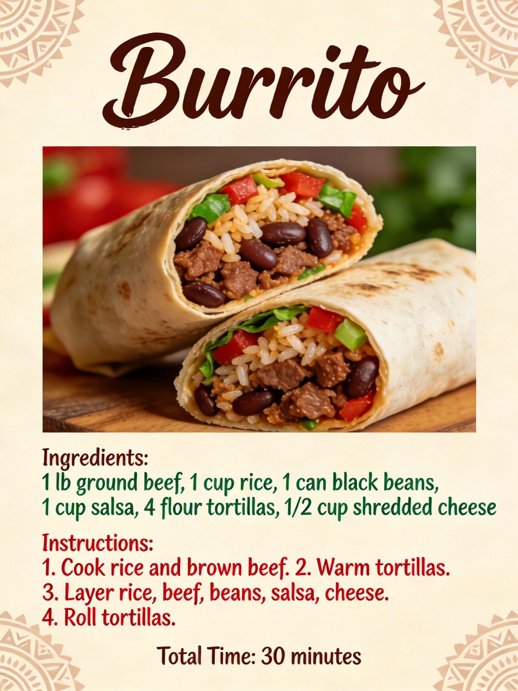 SML Mexcico 34 Bilingual Electronic Recipe Collection (Customizable Language) | HD Steps + Ingredient List + Google Drive Easy Download