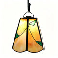 YAP Custom Made 2Pcs Stained Glass Copper Foil Inlay Replacement Lamp Shade, Chinese Geometric Lampshade