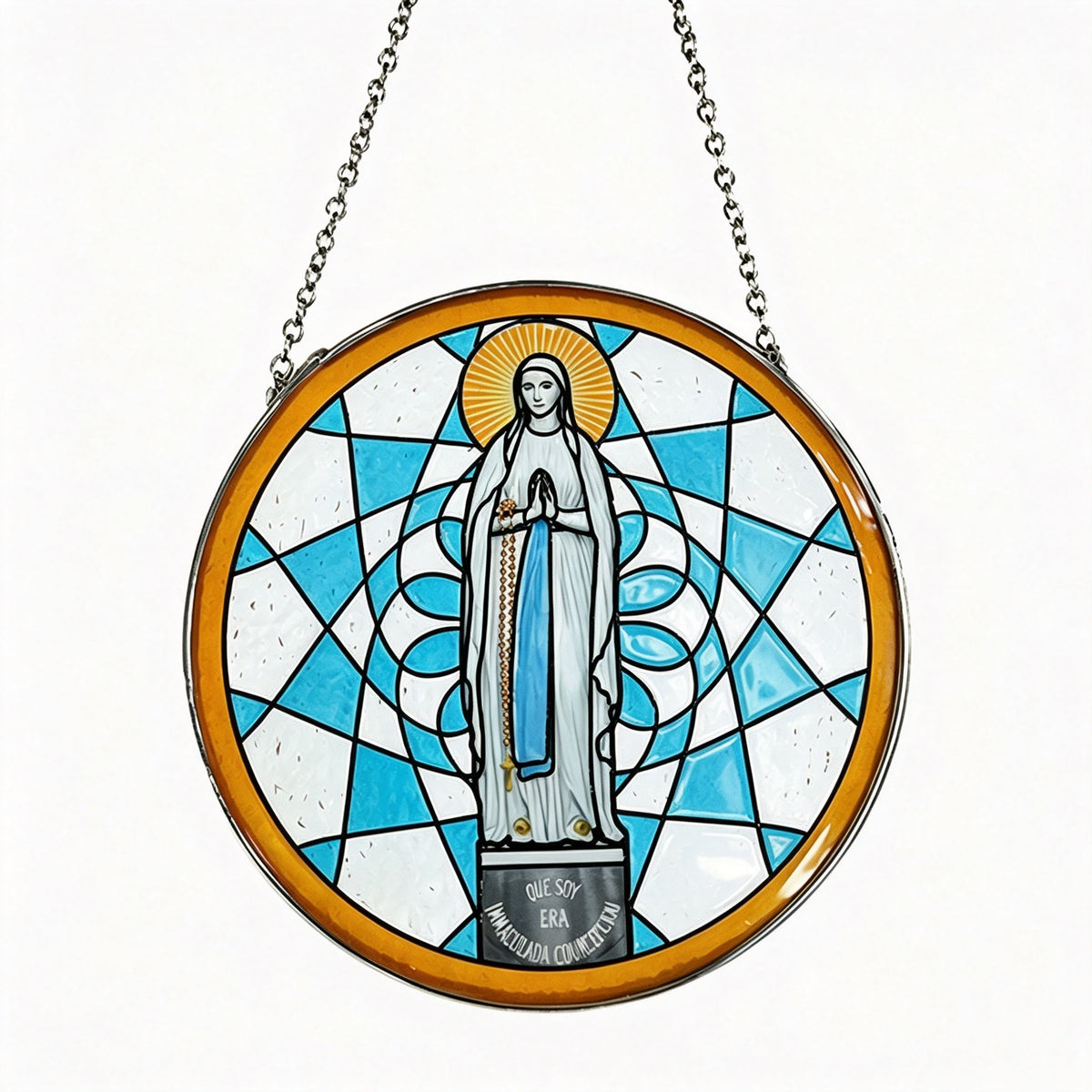 YAP Stained Glass Hanging Ornament Window Suncatcher Home Villa Wall Hanging Decor