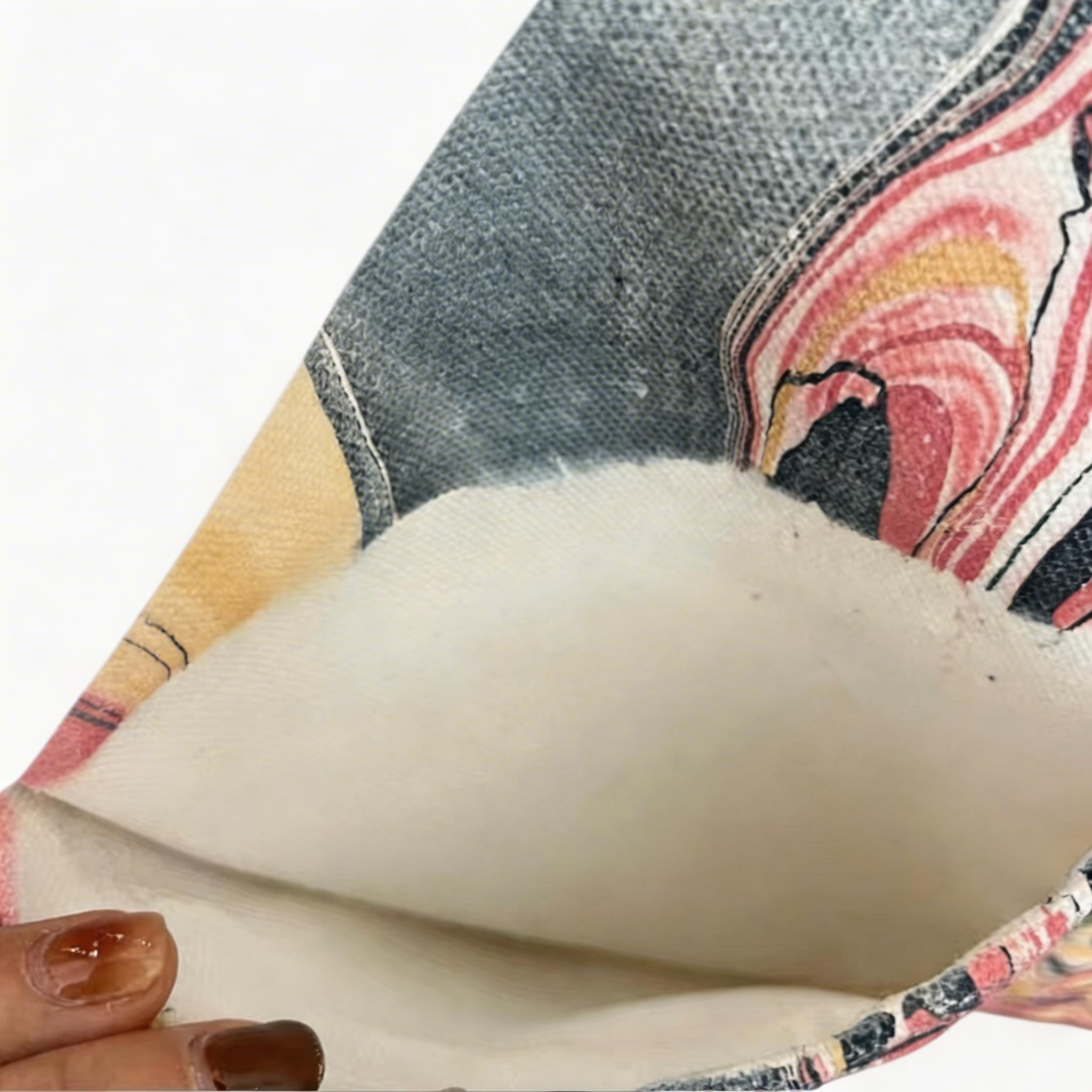 CMB Handcrafted Lacquer Canvas Crossbody Bag
