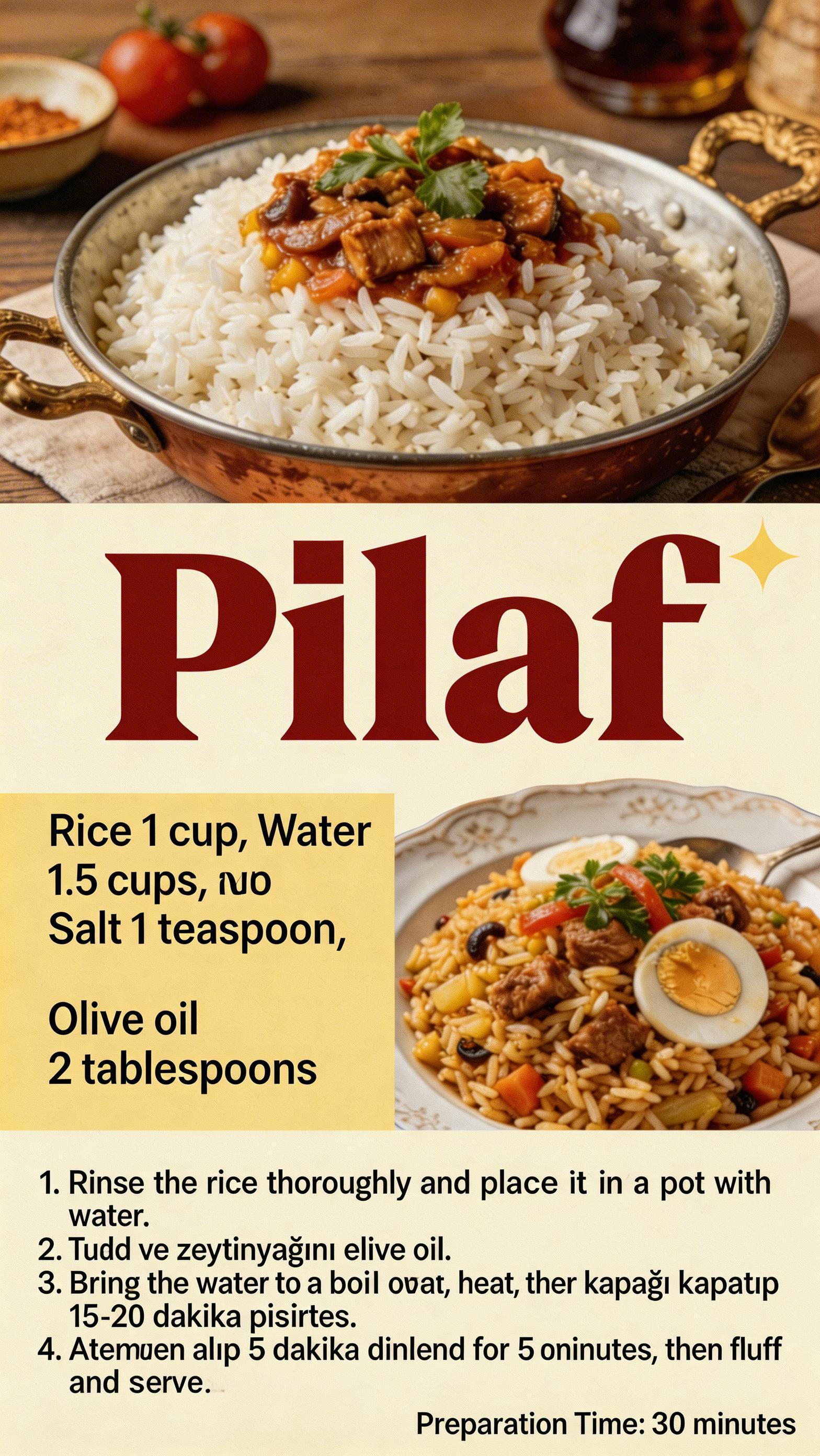 SML Turky+English 44 Bilingual Electronic Recipe Collection (Customizable Language) | HD Steps + Ingredient List + Google Drive Easy Download