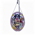 YAP Dog Themed Stained‑Glass Suncatcher Hanging Ornament, Window Wall Home Decor Housewarming Gift