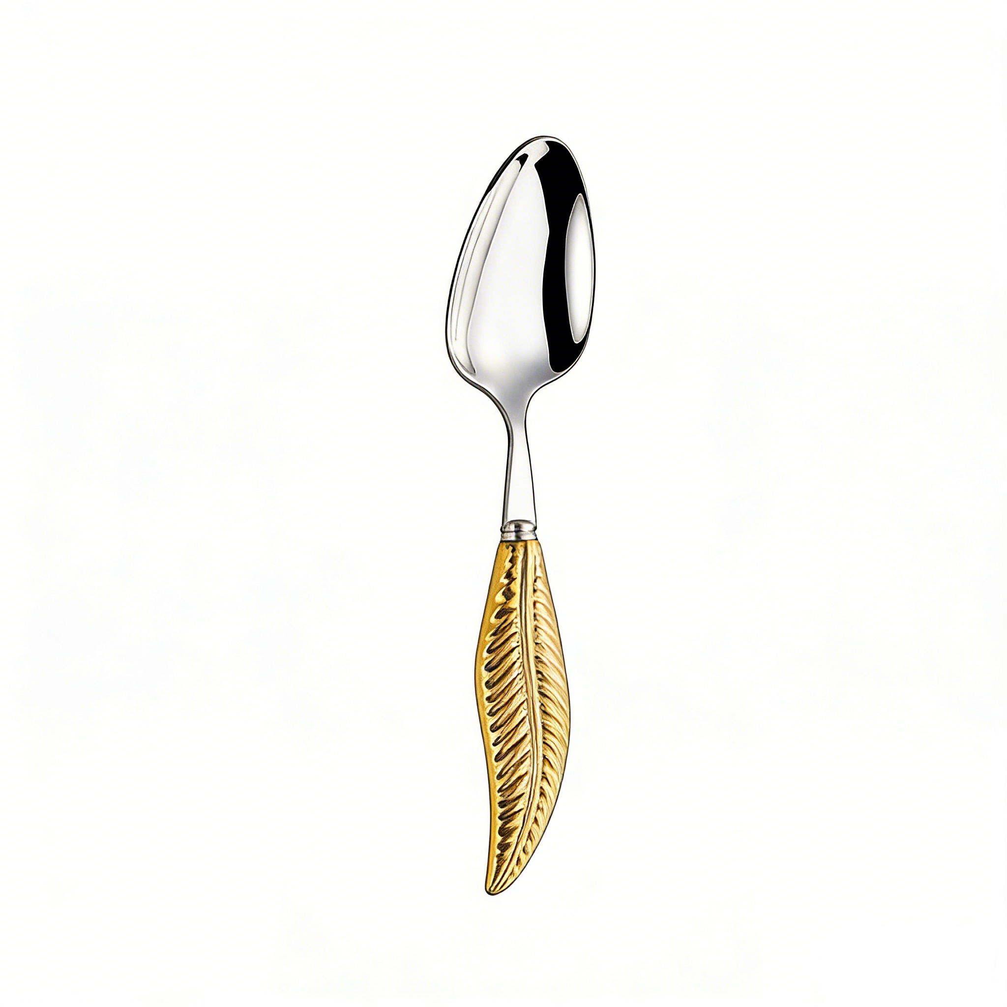 HGD 304 Stainless Steel Luxury Feather-Handled Cutlery | Premium Steak Knife Fork Spoon Set