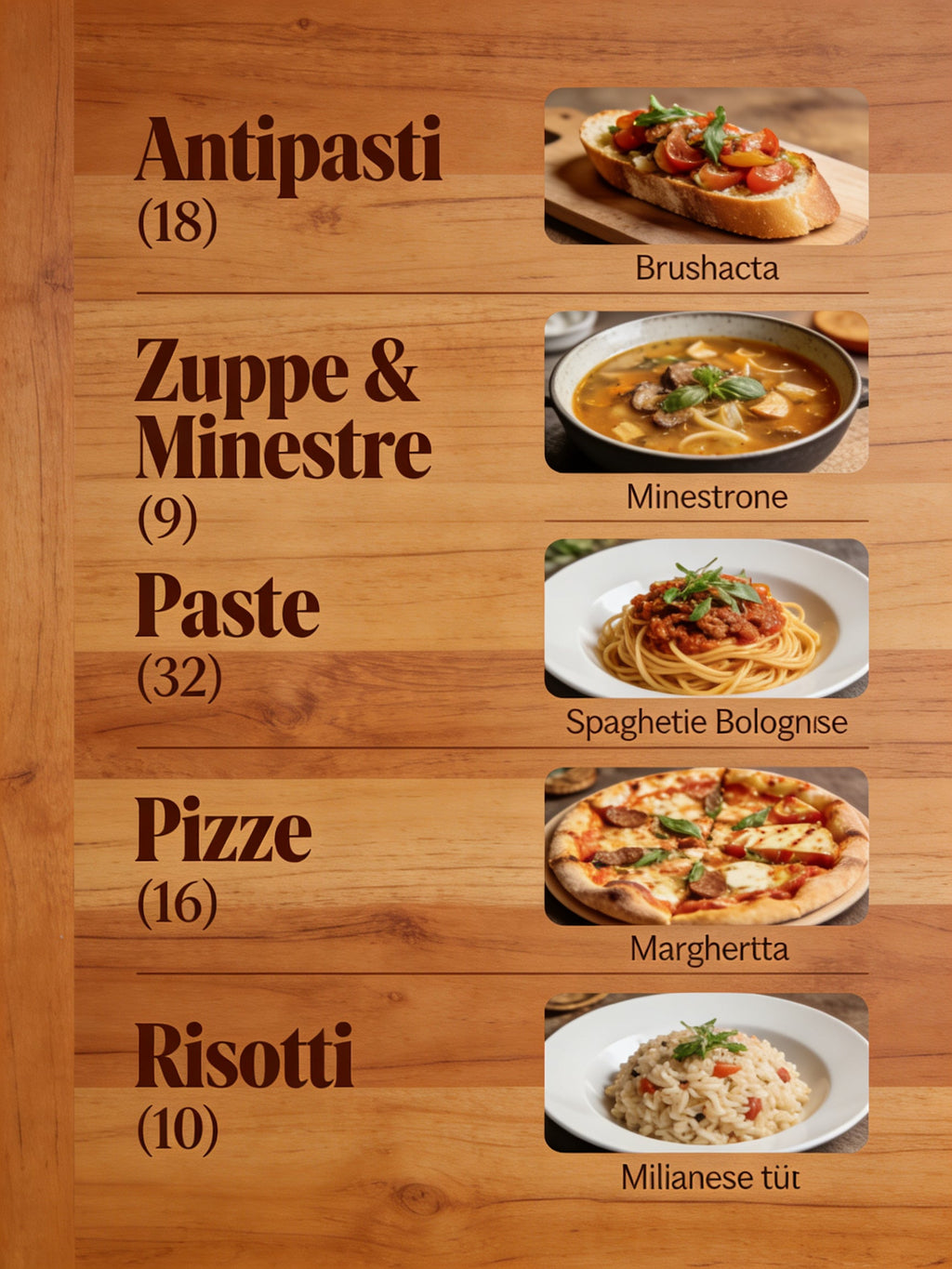 SML Italy 134 Bilingual Electronic Recipe Collection (Customizable Language) | HD Steps + Ingredient List + Google Drive Easy Download