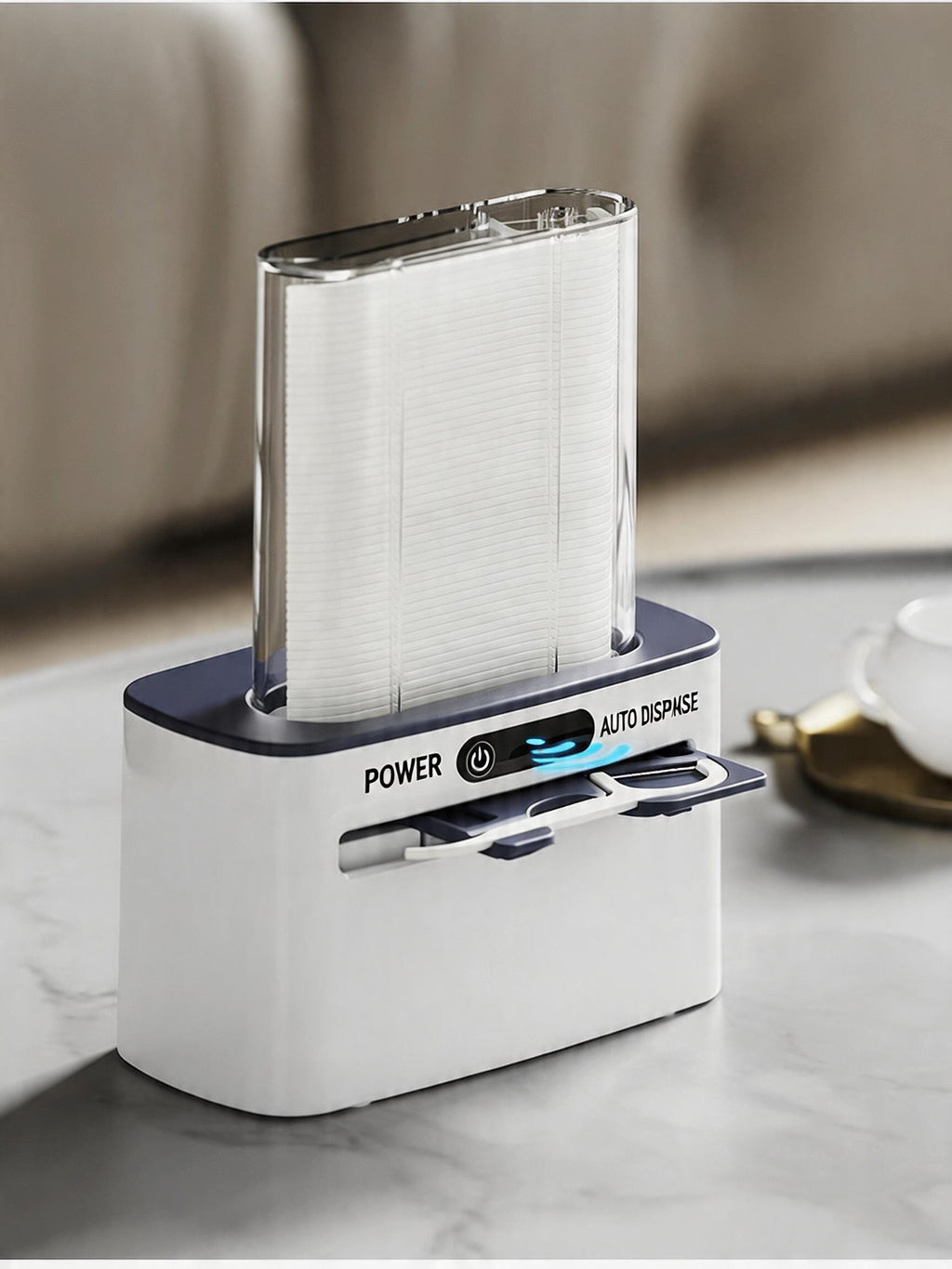 EST Automatic Sensor Dental Floss Dispenser with Refillable Floss Picks