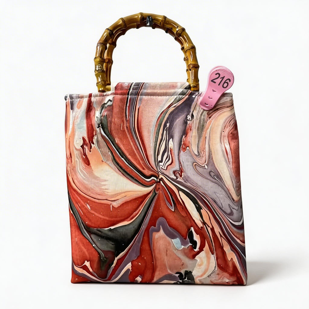 CMB Handcrafted Lacquer Canvas Tote Bag
