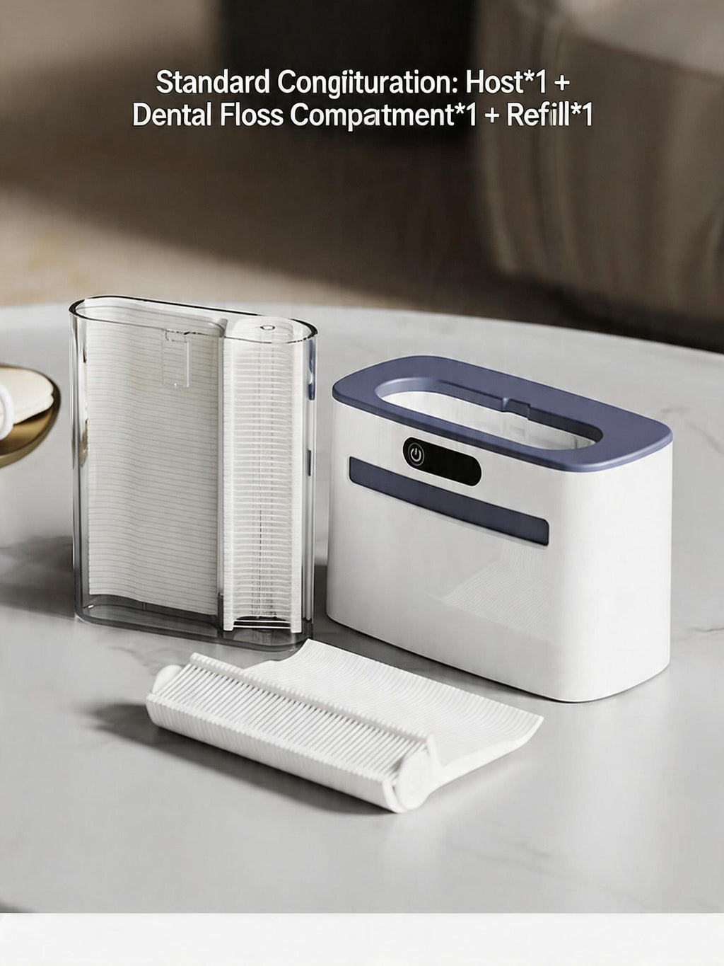 EST Automatic Sensor Dental Floss Dispenser with Refillable Floss Picks
