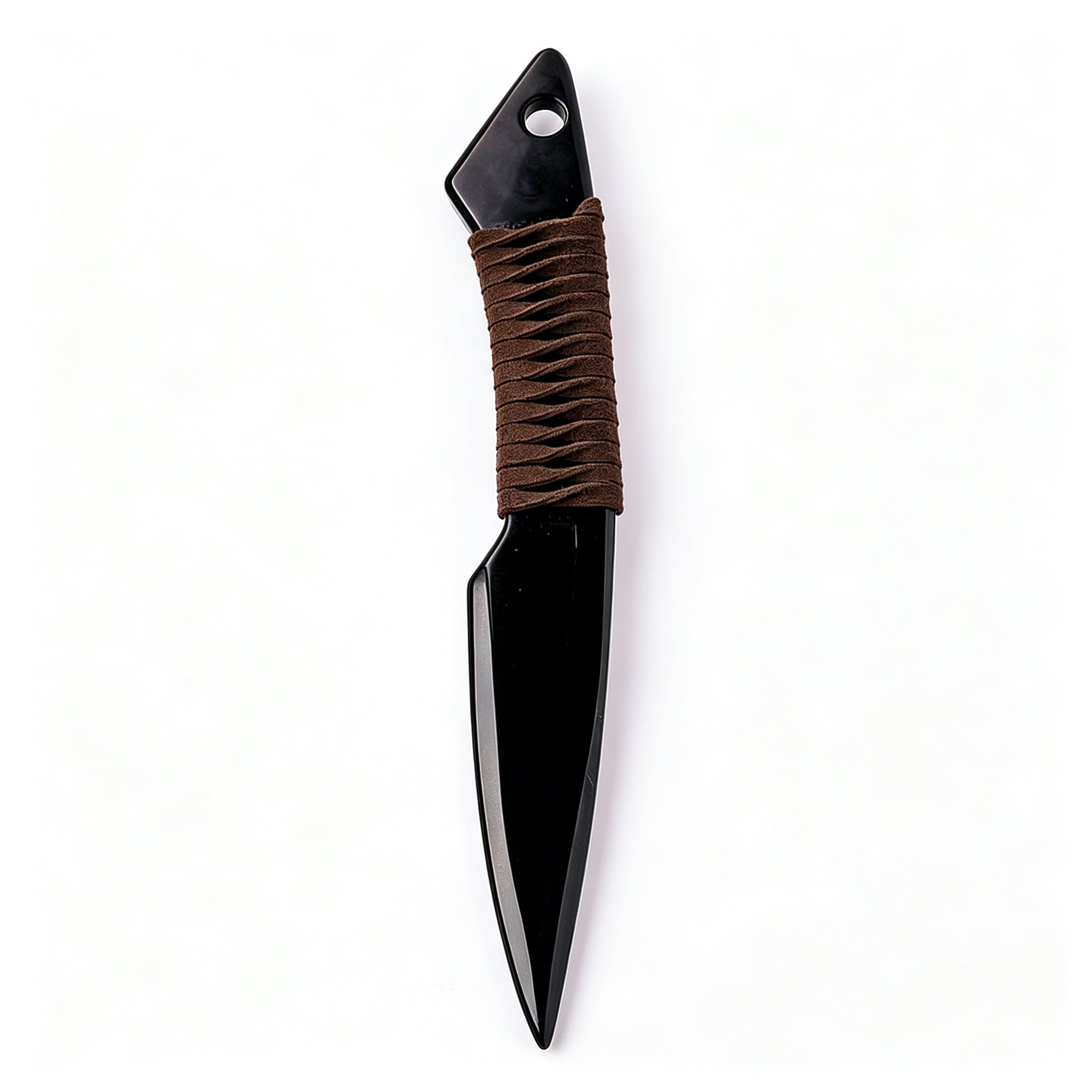 RYS Natural Obsidian Crystal Dagger, Hand Carved Stone Blade with Wooden Handle, Spiritual Ritual & Altar Decor