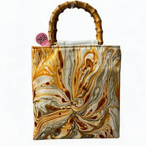 CMB Handcrafted Lacquer Canvas Tote Bag