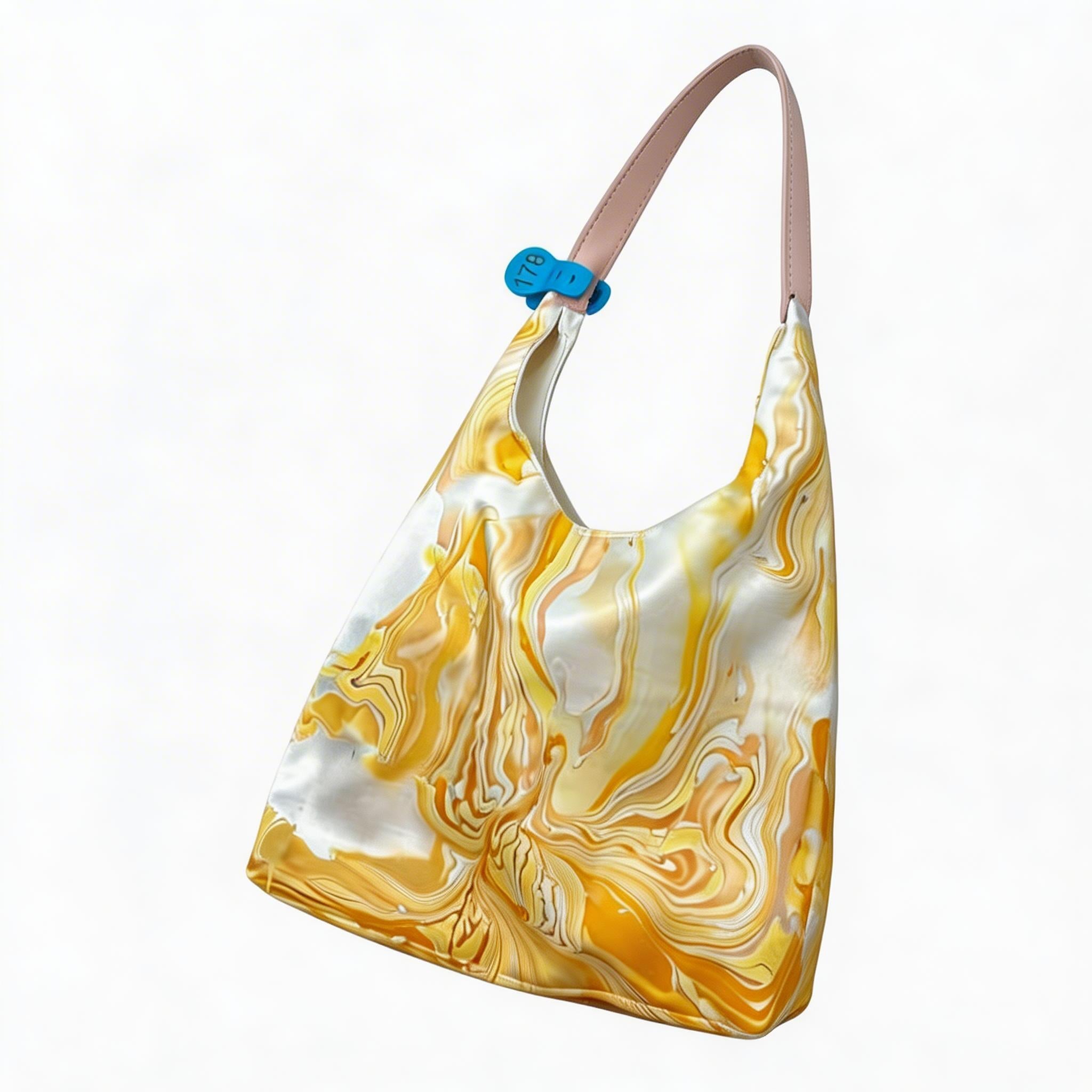 CMB Handcrafted Lacquer Silk Tote Bag