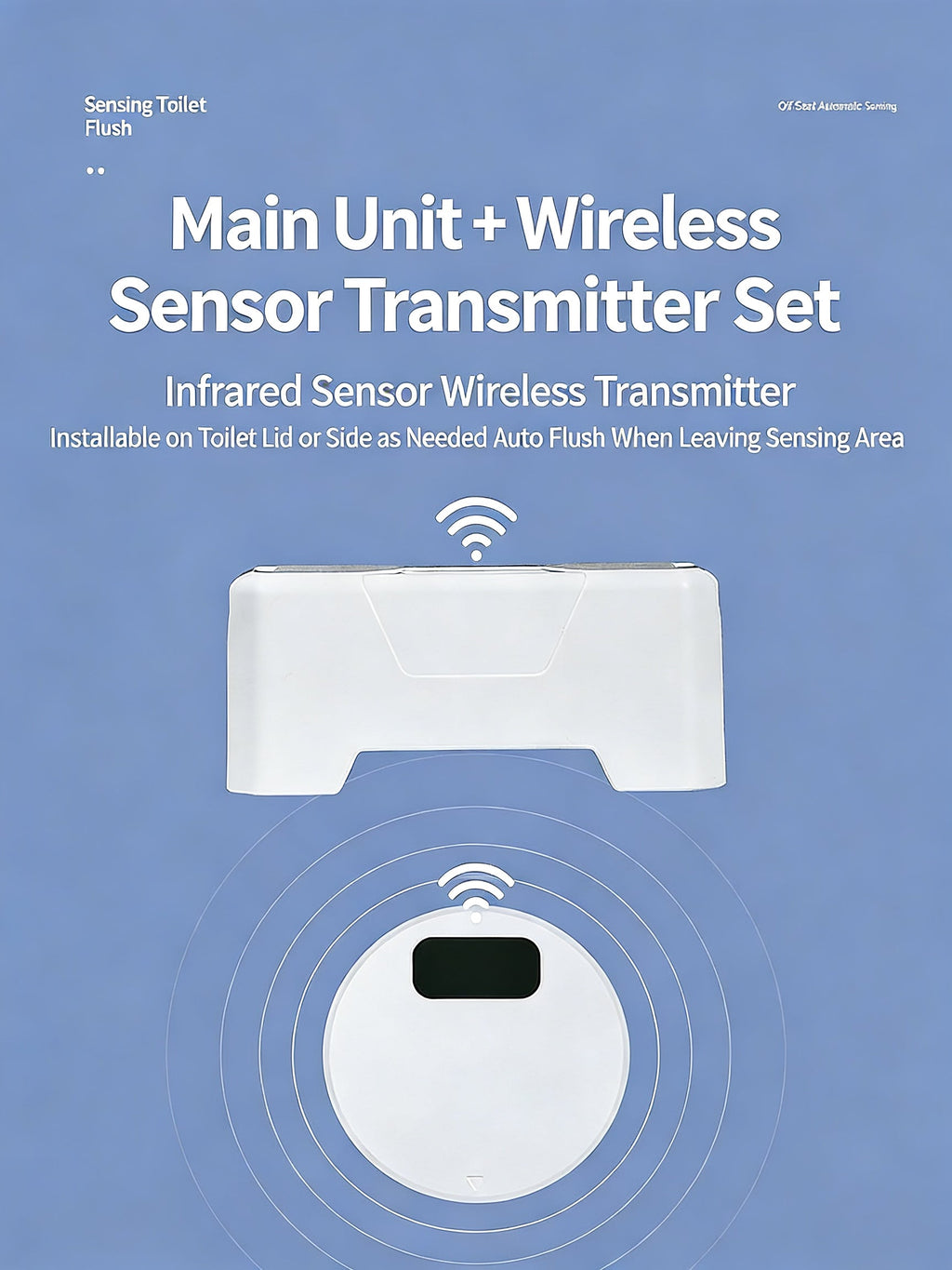EST Rechargeable Infrared Motion Sensor Toilet Flush Kit | Automatic Hands-Free Toilet Flusher