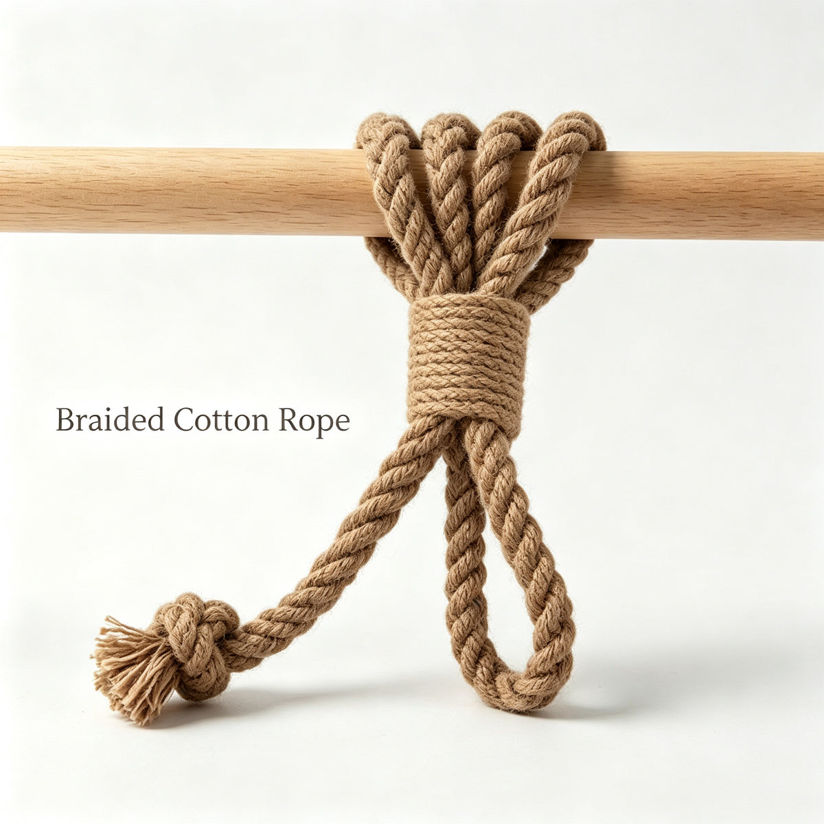 JXG Handwoven Cotton Curtain Tie Backs Boho Rope Tiebacks Set of 2