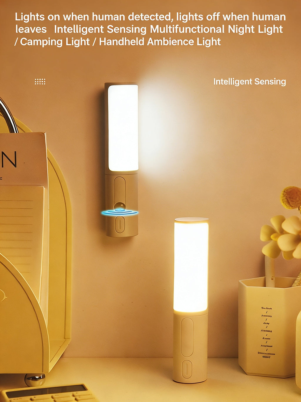 EST Motion Sensor LED Night Light | Rechargeable & Battery Powered
