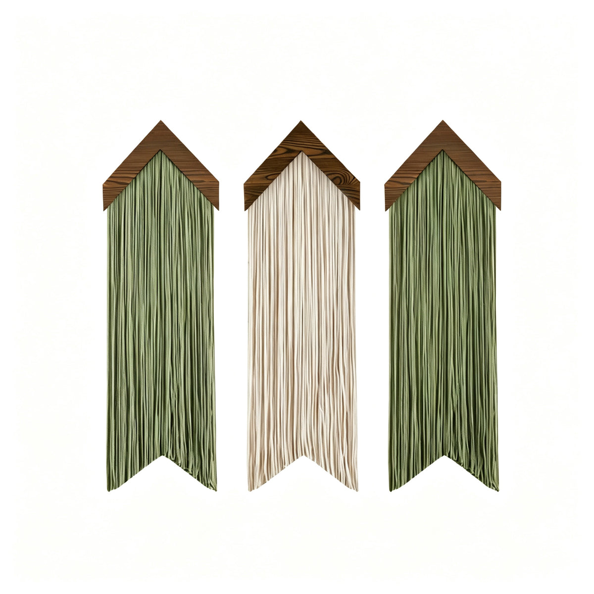 JXG Wooden Board Tassel Wall Hanging Boho Macrame Nordic Wall Decor for Home Hotel Airbnb