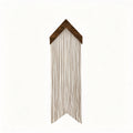 JXG Wooden Board Tassel Wall Hanging Boho Macrame Nordic Wall Decor for Home Hotel Airbnb