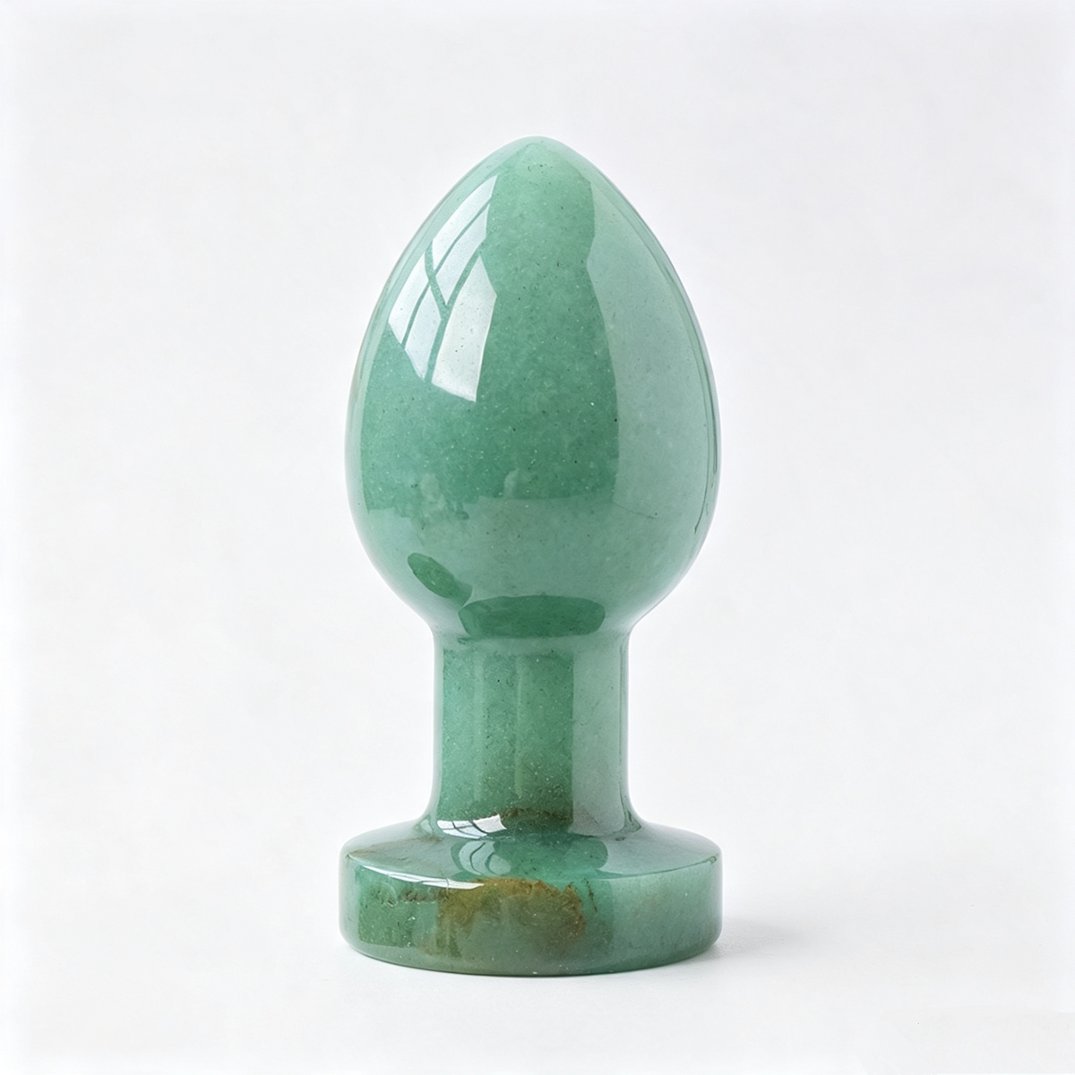 RYS Hand‑Polished Natural Crystal Bulb Massage Wand for Personal Self‑Care