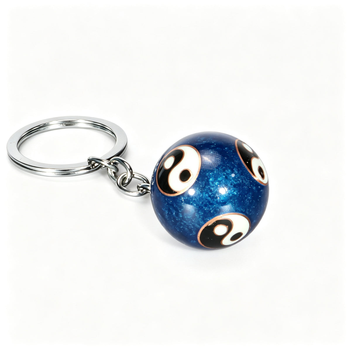 JCJ Vintage Cloisonne Enamel Bell Keychain Handmade Chinese Traditional Charm