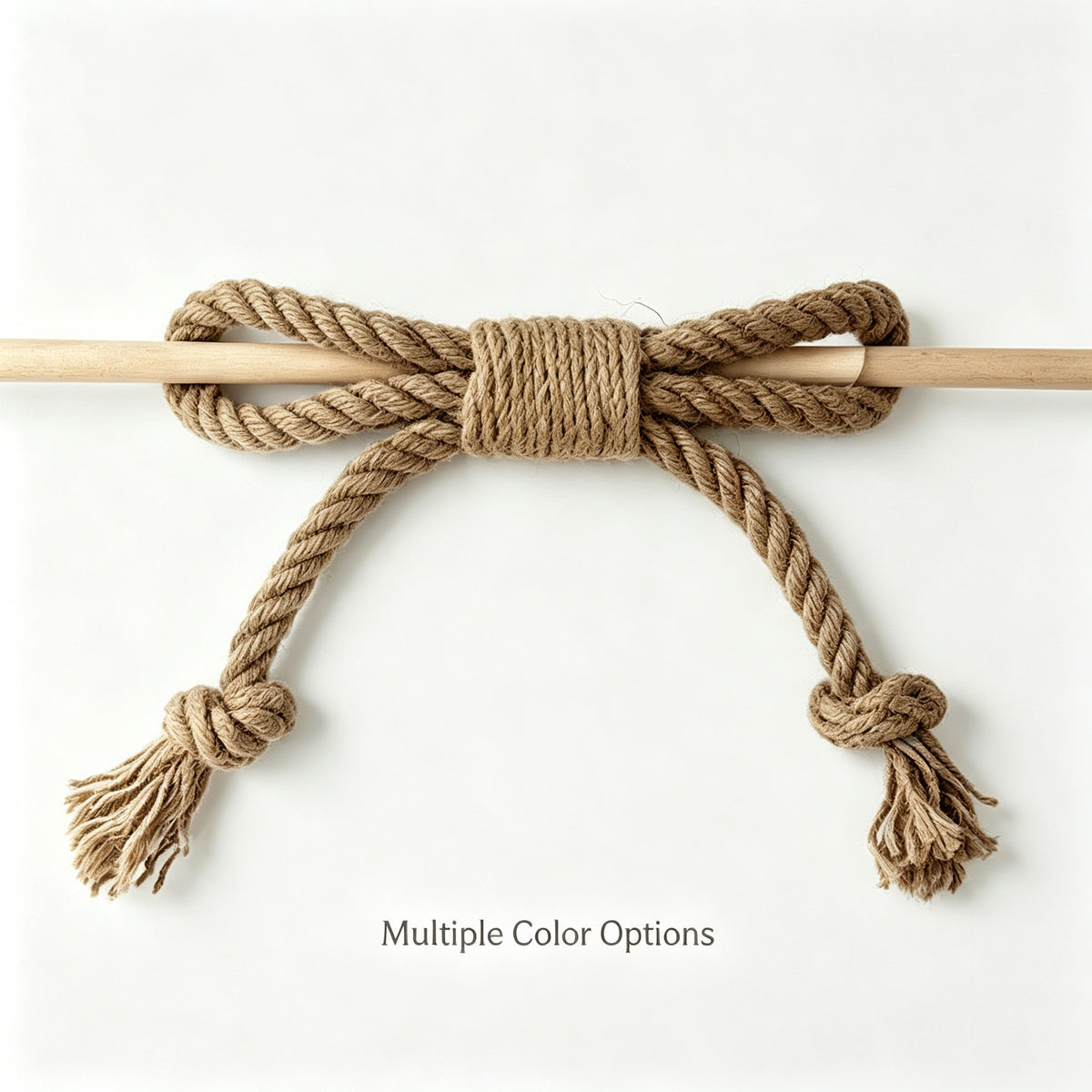 JXG Handwoven Cotton Curtain Tie Backs Boho Rope Tiebacks Set of 2