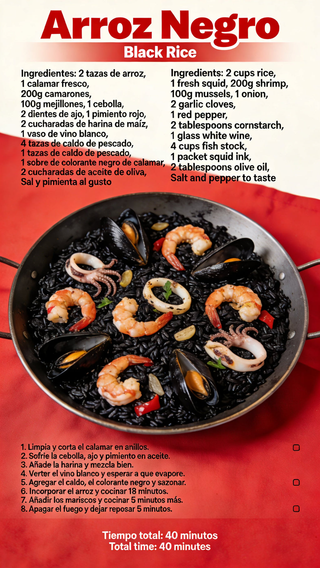 SML Spain 75 Bilingual Electronic Recipe Collection (Customizable Language) | HD Steps + Ingredient List + Google Drive Easy Download
