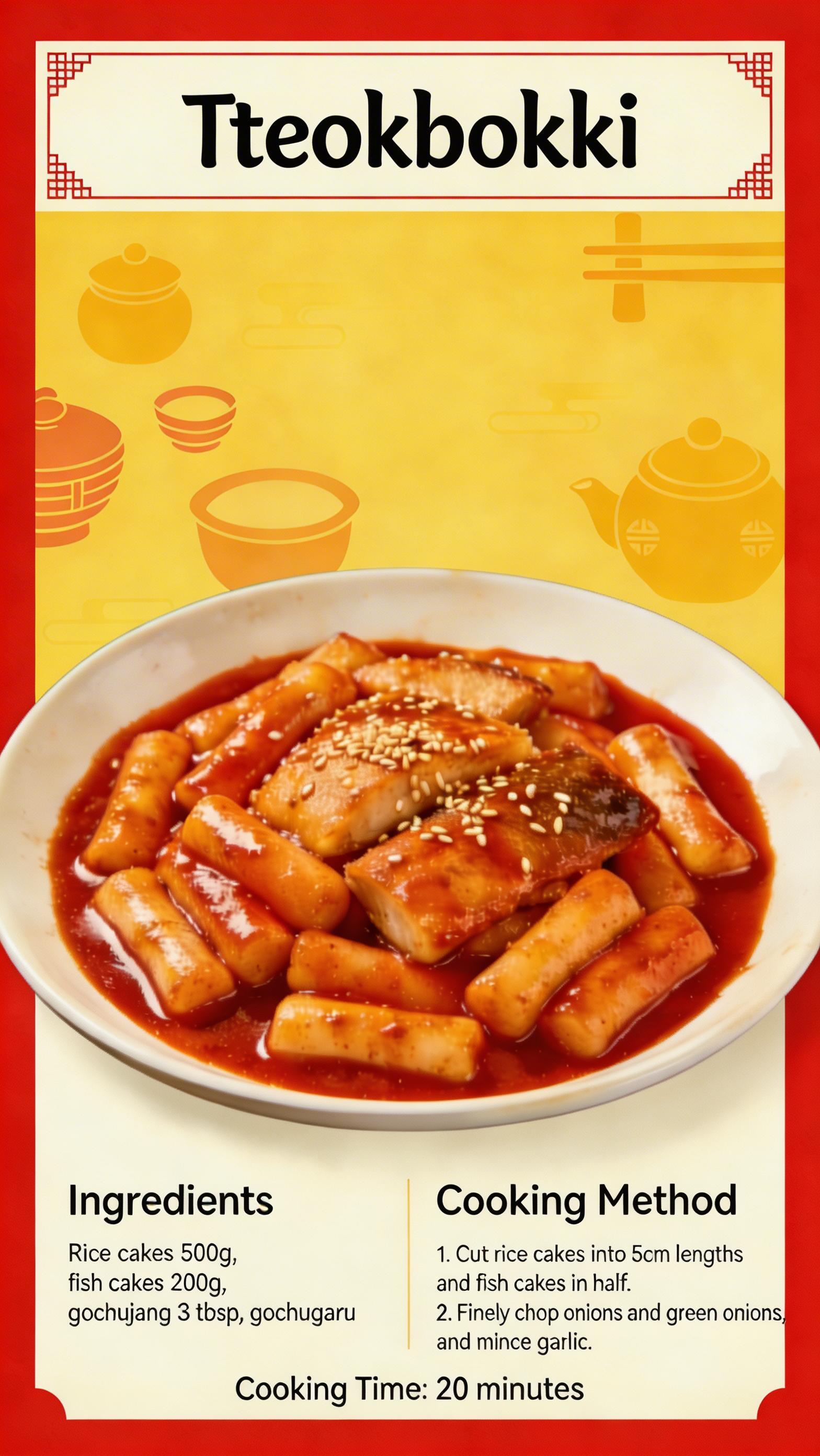 SML Korea+English 46 Bilingual Electronic Recipe Collection (Customizable Language) | HD Steps + Ingredient List + Google Drive Easy Download