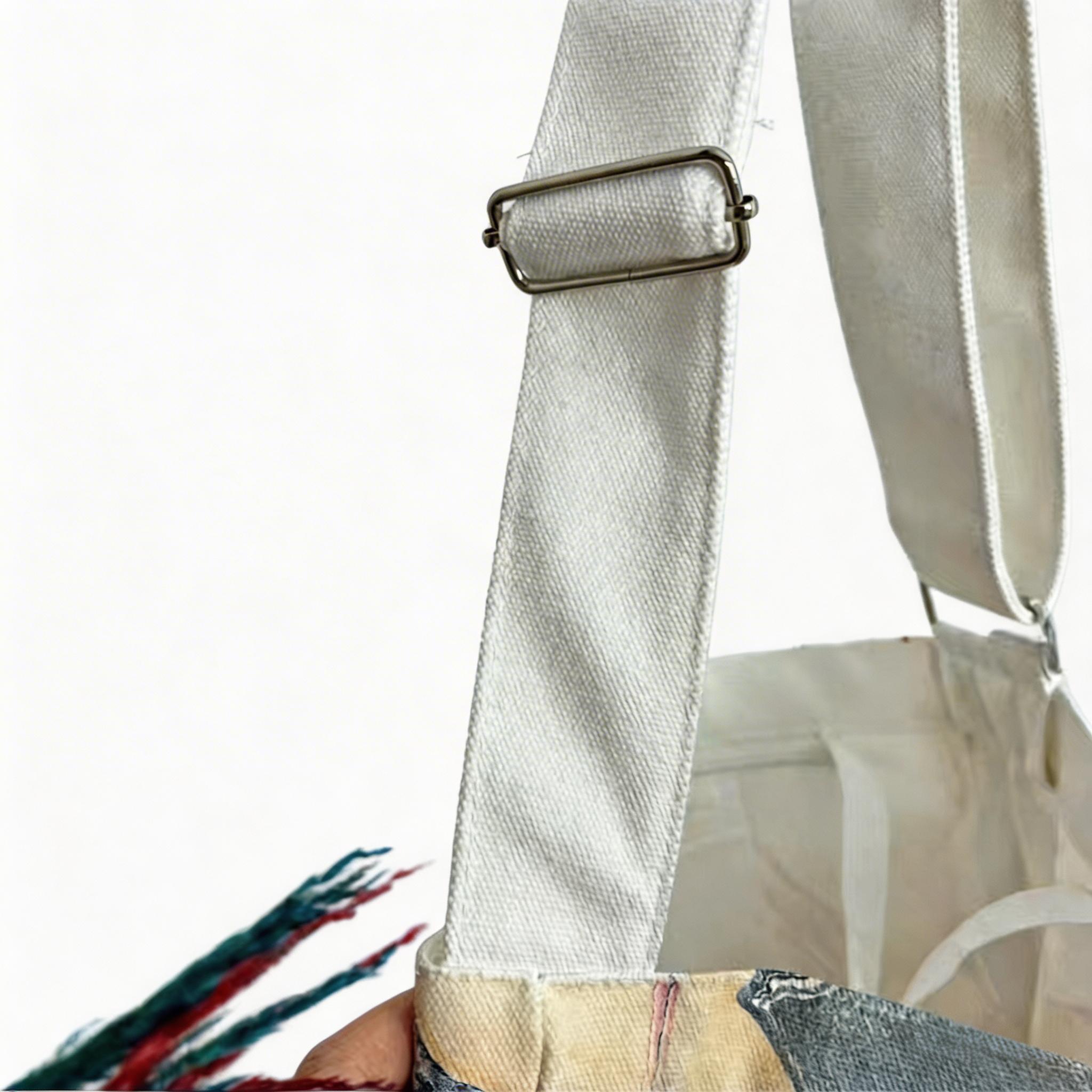 CMB Handcrafted Lacquer Canvas Crossbody Bag