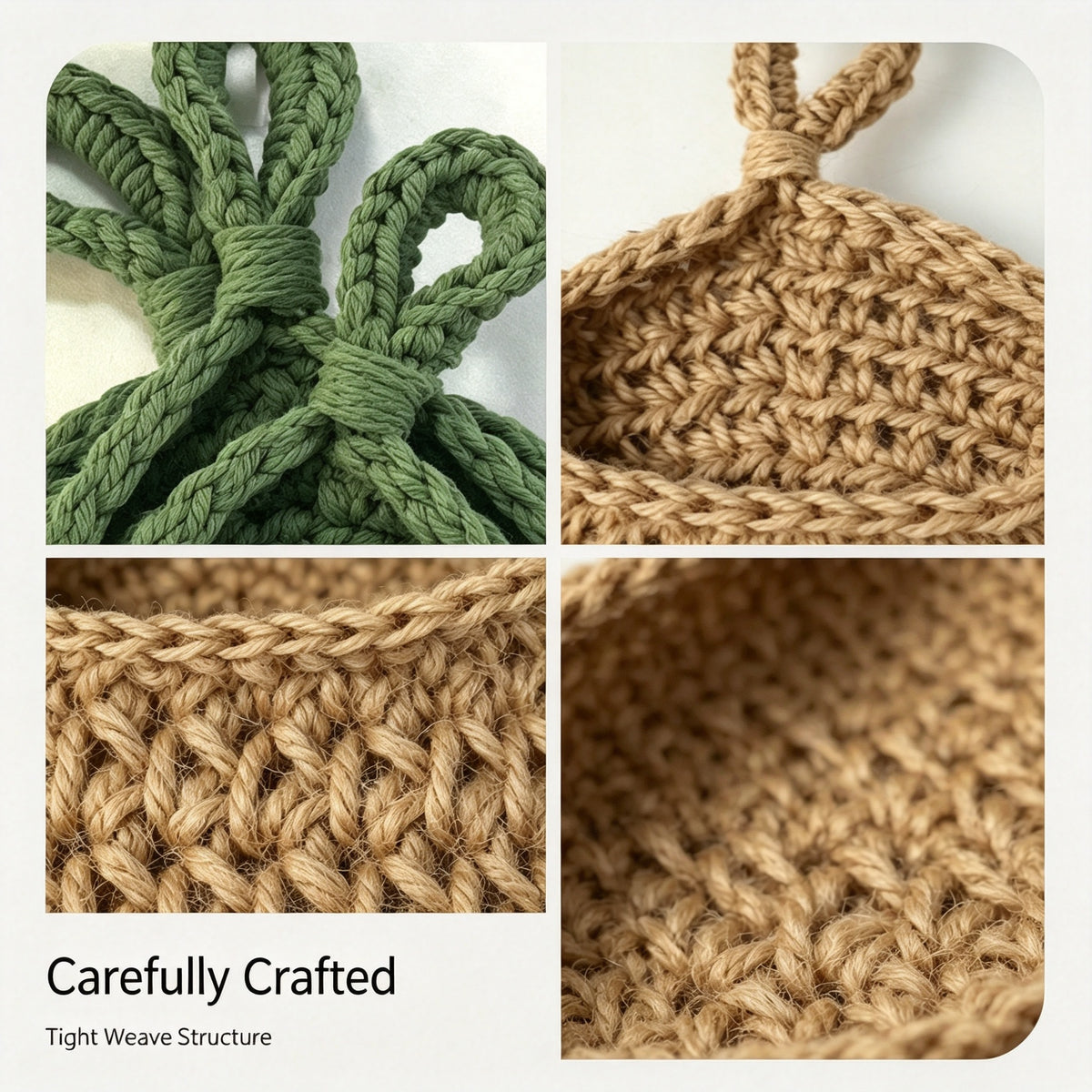 JXG Handwoven Hanging Storage Basket Teardrop Nest Fruit Vegetable Organizer Ins Style Cotton Wall Hanging Net Bag