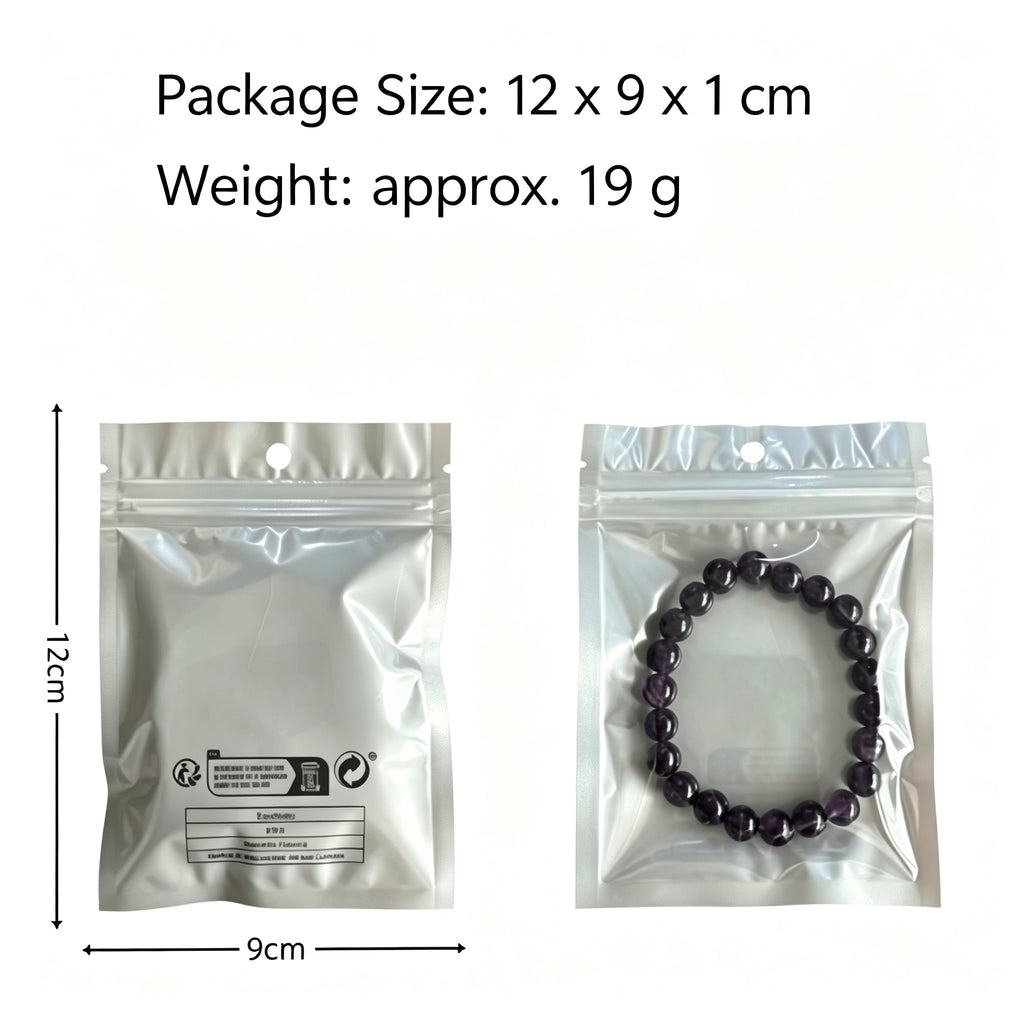 XDU Handmade 8‑mm Artificial Crystal Beaded Bracelet Unisex Bohemian Stackable Decorative Wrist Jewelry