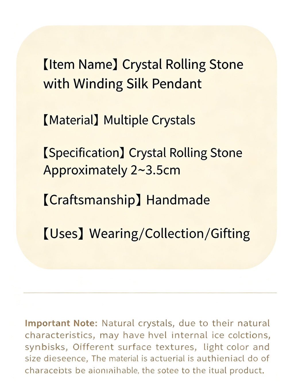 RYS Natural Rough Crystal Handmade Mesh Pouch Keychain Irregular Tumbled Stone Bag Charm